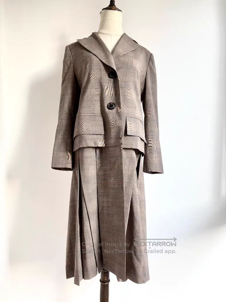Vivienne Westwood Vivienne Westwood Brown Plaid Fake Two-Piece Windbreaker Size XS / US 0-2 / IT 36-38 - 1 Thumbnail