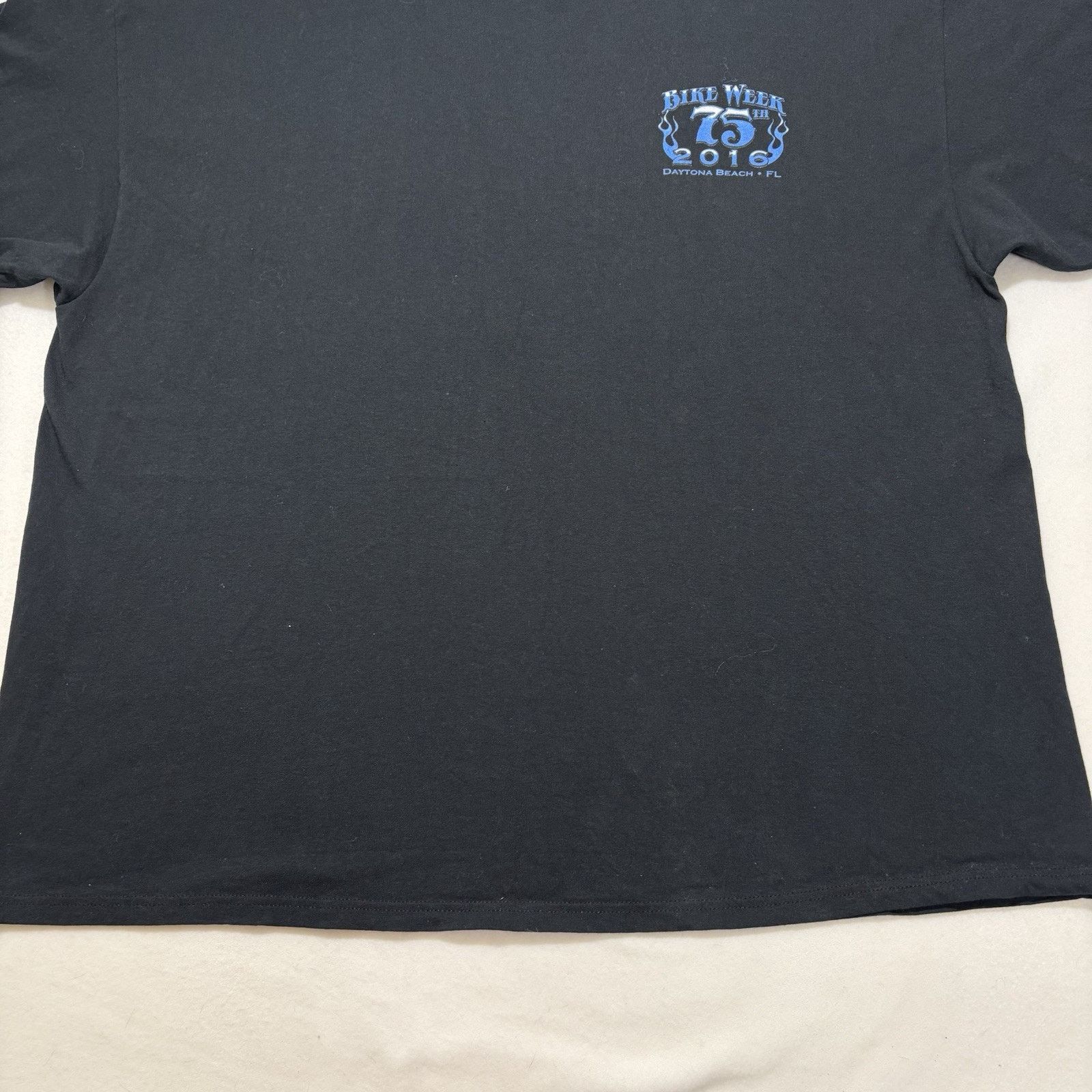 Gildan Daytona Beach Bike Week 2016 3XL 75th Annual Graphic T Shirt Size US XXL / EU 58 / 5 - 10 Thumbnail