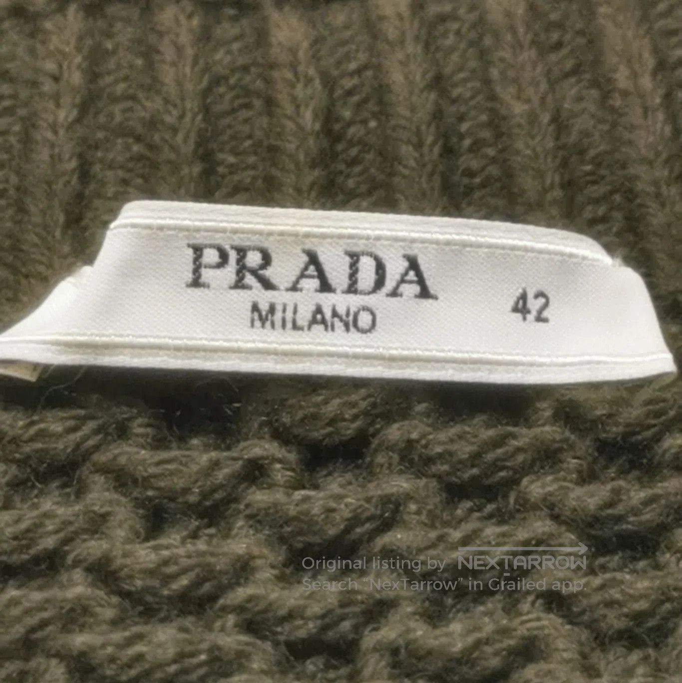 Prada Prada Wool Woven Poncho in Deep Brown . Size L / US 10 / IT 46 - 4 Thumbnail