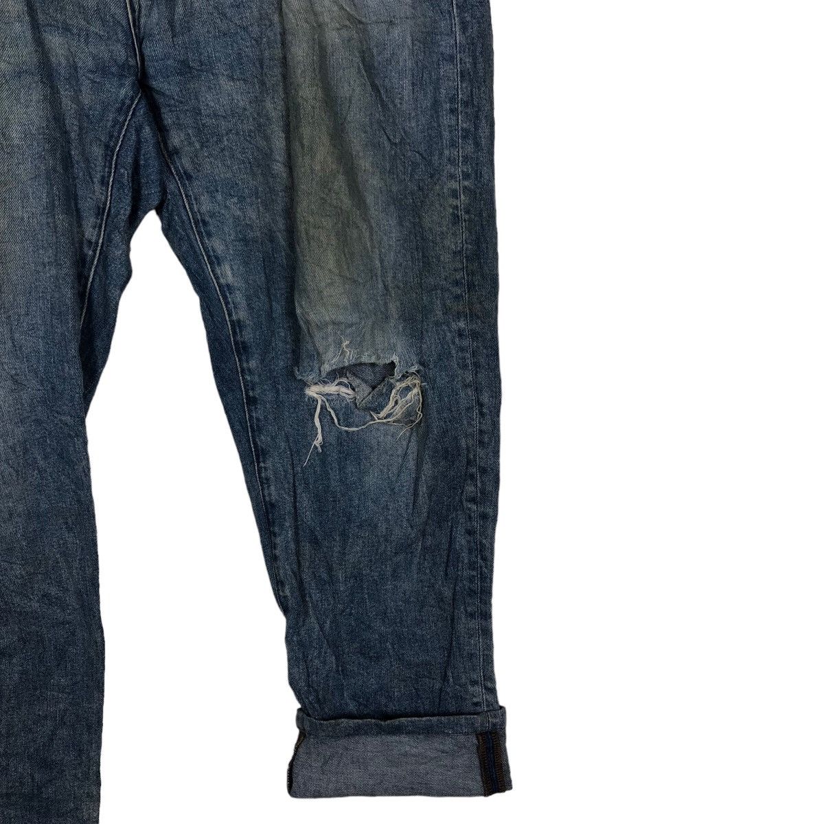Japanese Brand 🔥RARE DISTRESSED DENIM UNIQLO JEANS JAPAN MADE ISSEY MIYAKE Size US 36 / EU 52 - 10 Thumbnail