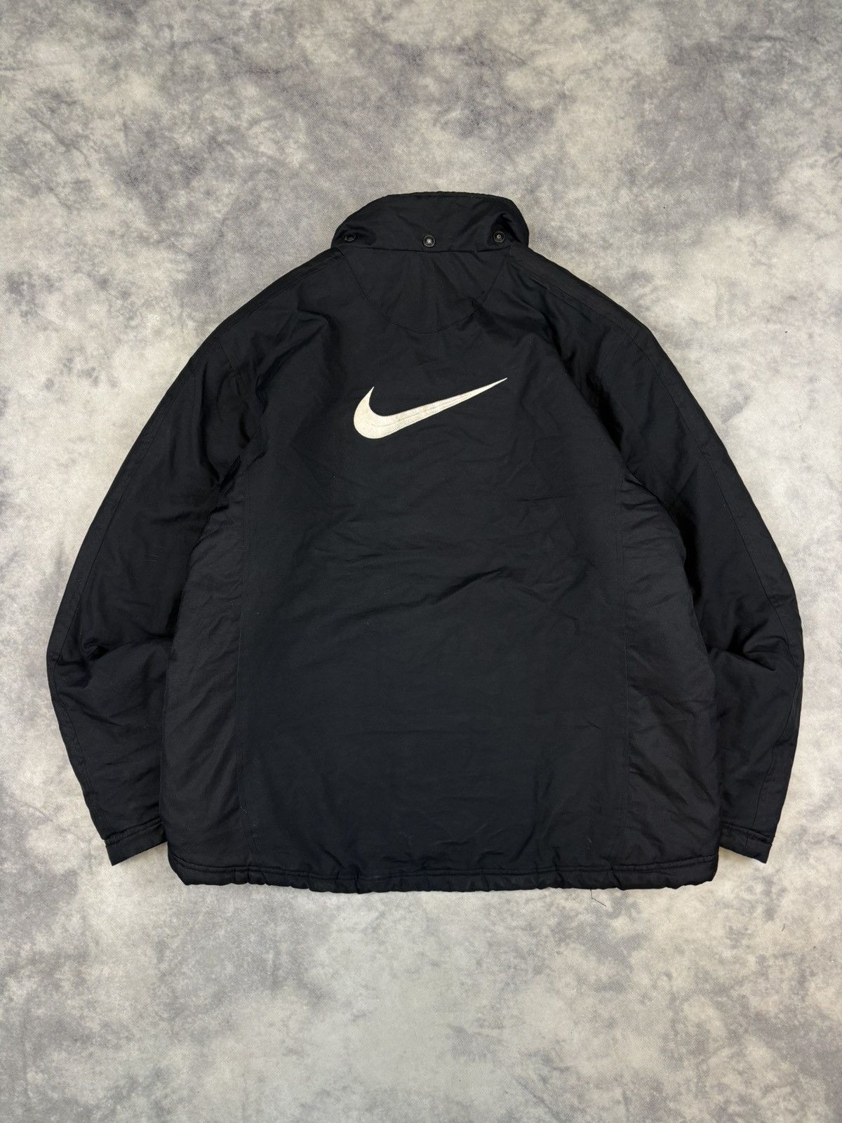 Nike × Vintage Vintage Nike Big Logo Swoosh Jacket 90s y2k rap Streetwear Size US M / EU 48-50 / 2 - 1 Thumbnail