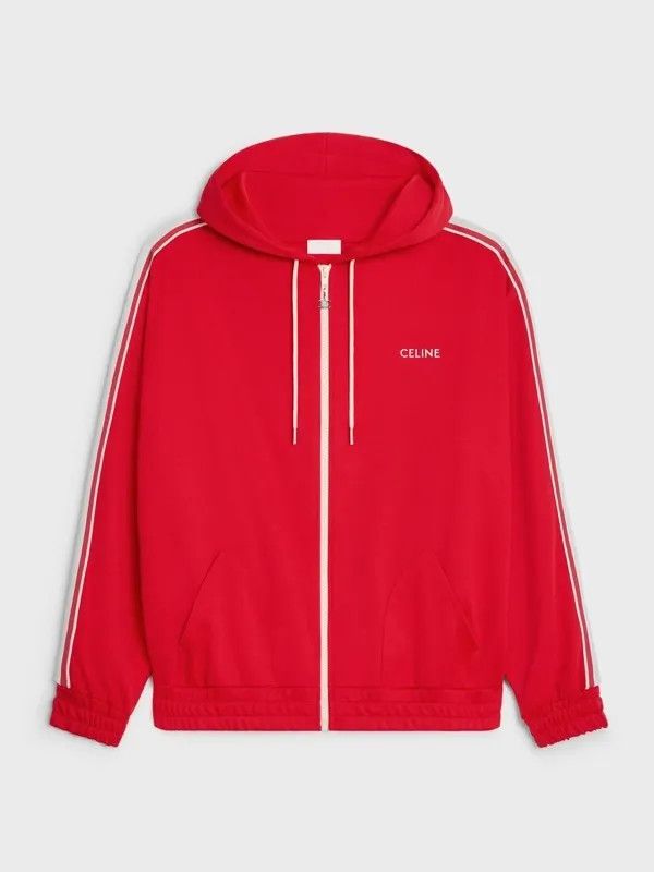 Celine o1y1024 Hoodie in Red Size US L / EU 52-54 / 3 - 1 Thumbnail