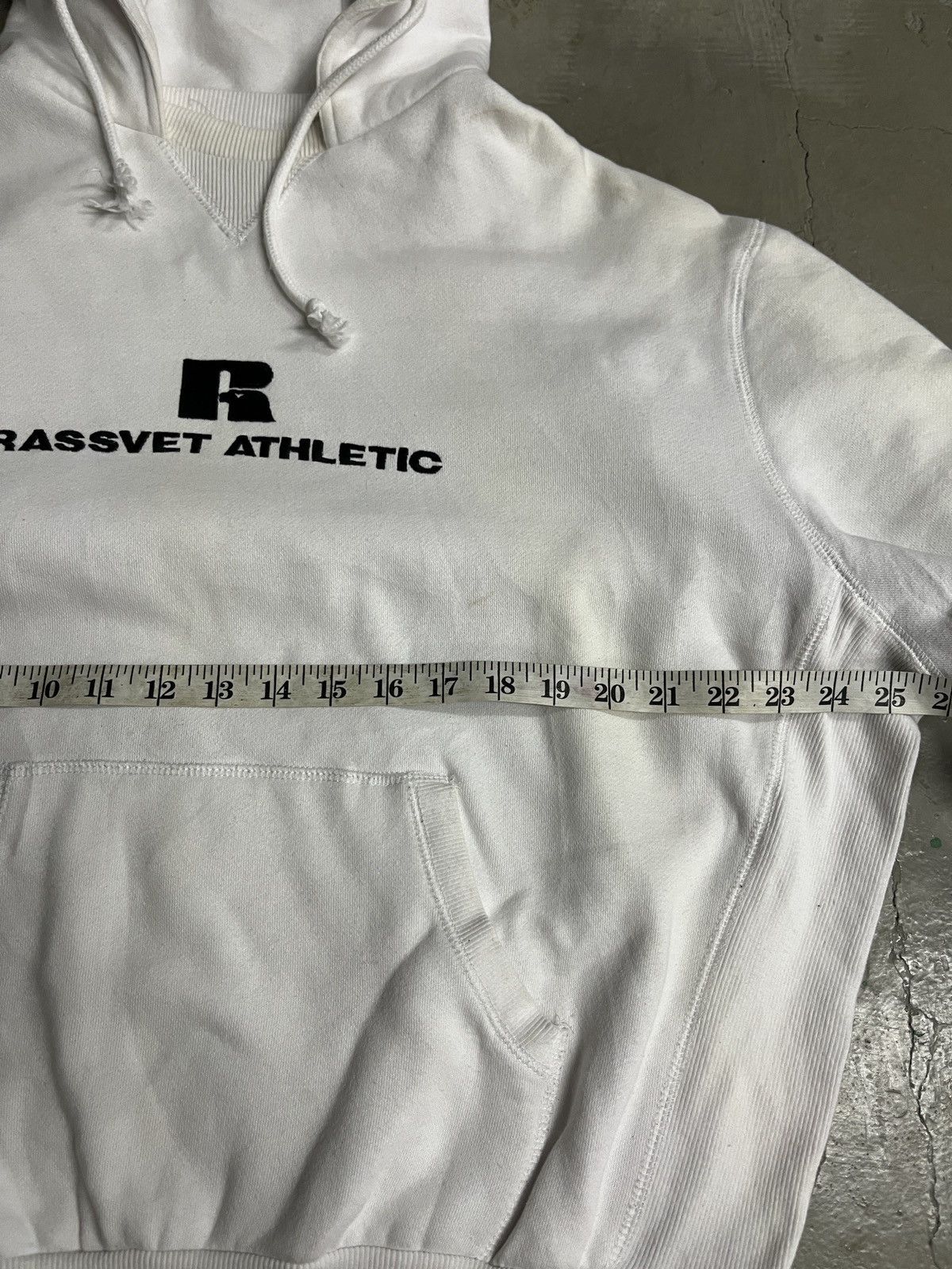 Gosha Rubchinskiy RASSVET ATHLETIC Russell x Gosha Oversized Boxy Hoodie Size US L / EU 52-54 / 3 - 10 Thumbnail