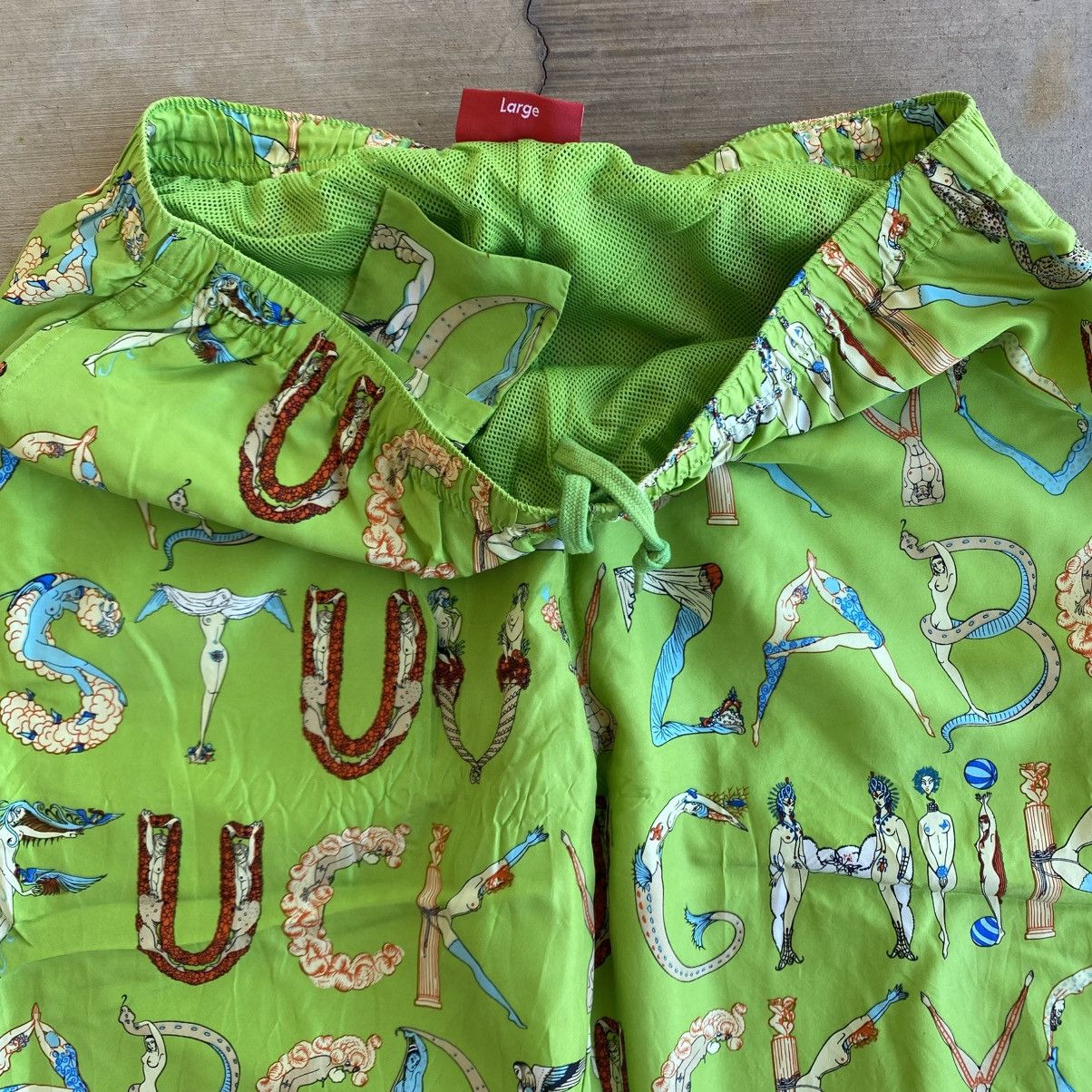 Supreme Supreme Alphabet Silk Pants Green 2018 Size US 34 / EU 50 - 2 Thumbnail