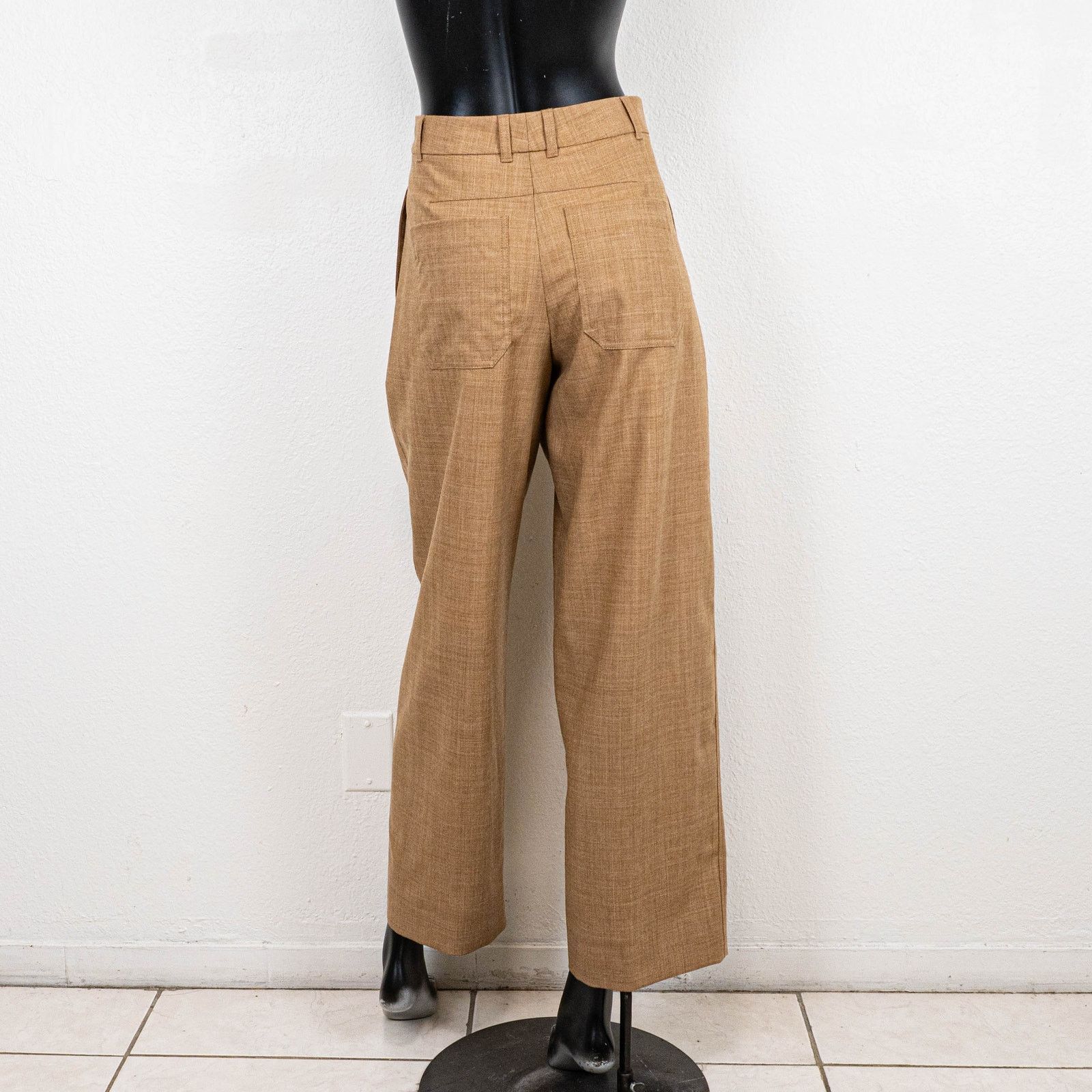 ME+EM ME+EM Pleat Front Trousers Italian wool Tailoring Biscuit 0 Size 25" / US 0 / IT 36 - 8 Thumbnail