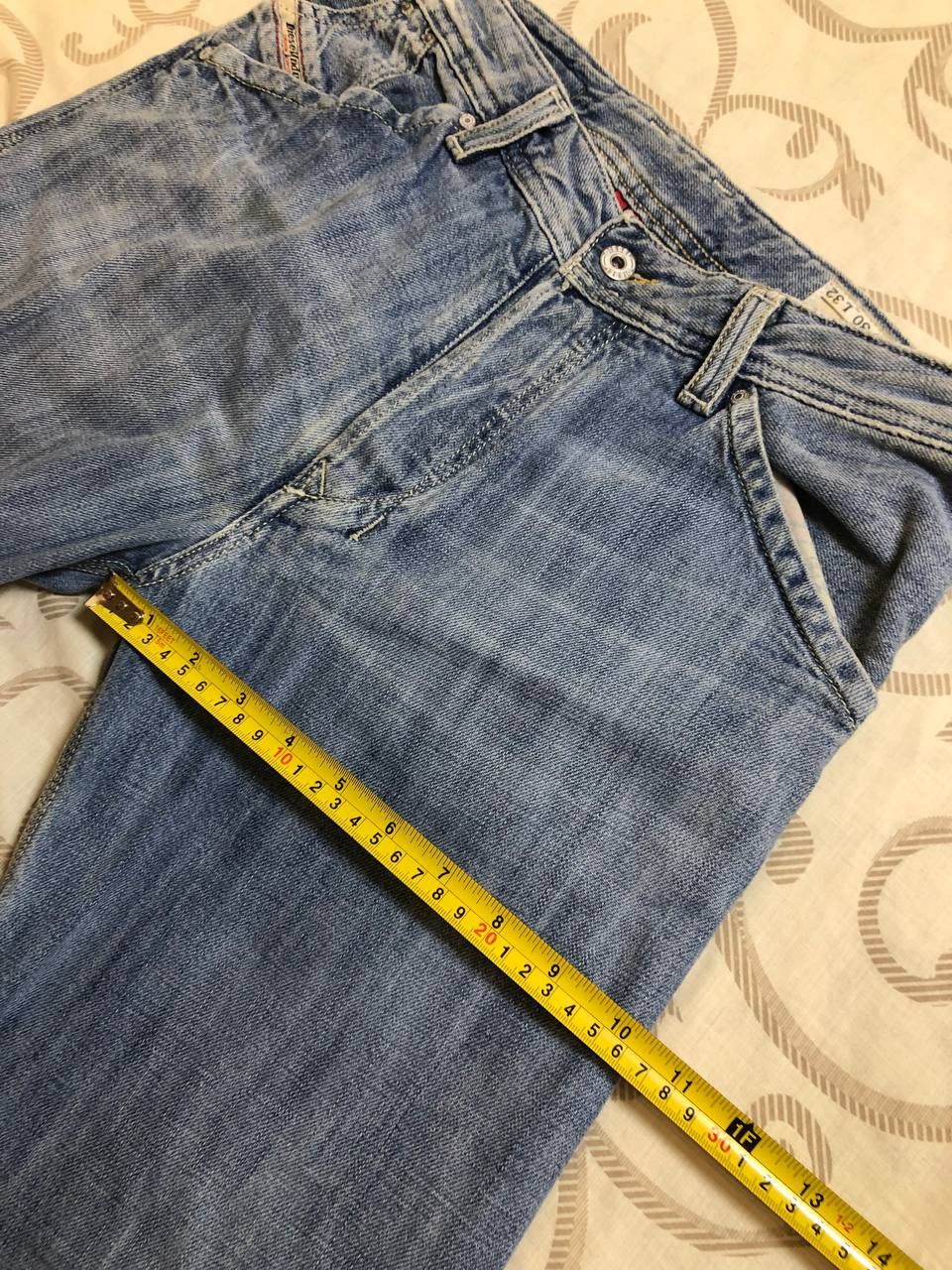 Diesel DIESEL BRADDO Denim Distressed Regular Slim Straight Jeans Size US 30 / EU 46 - 10 Thumbnail