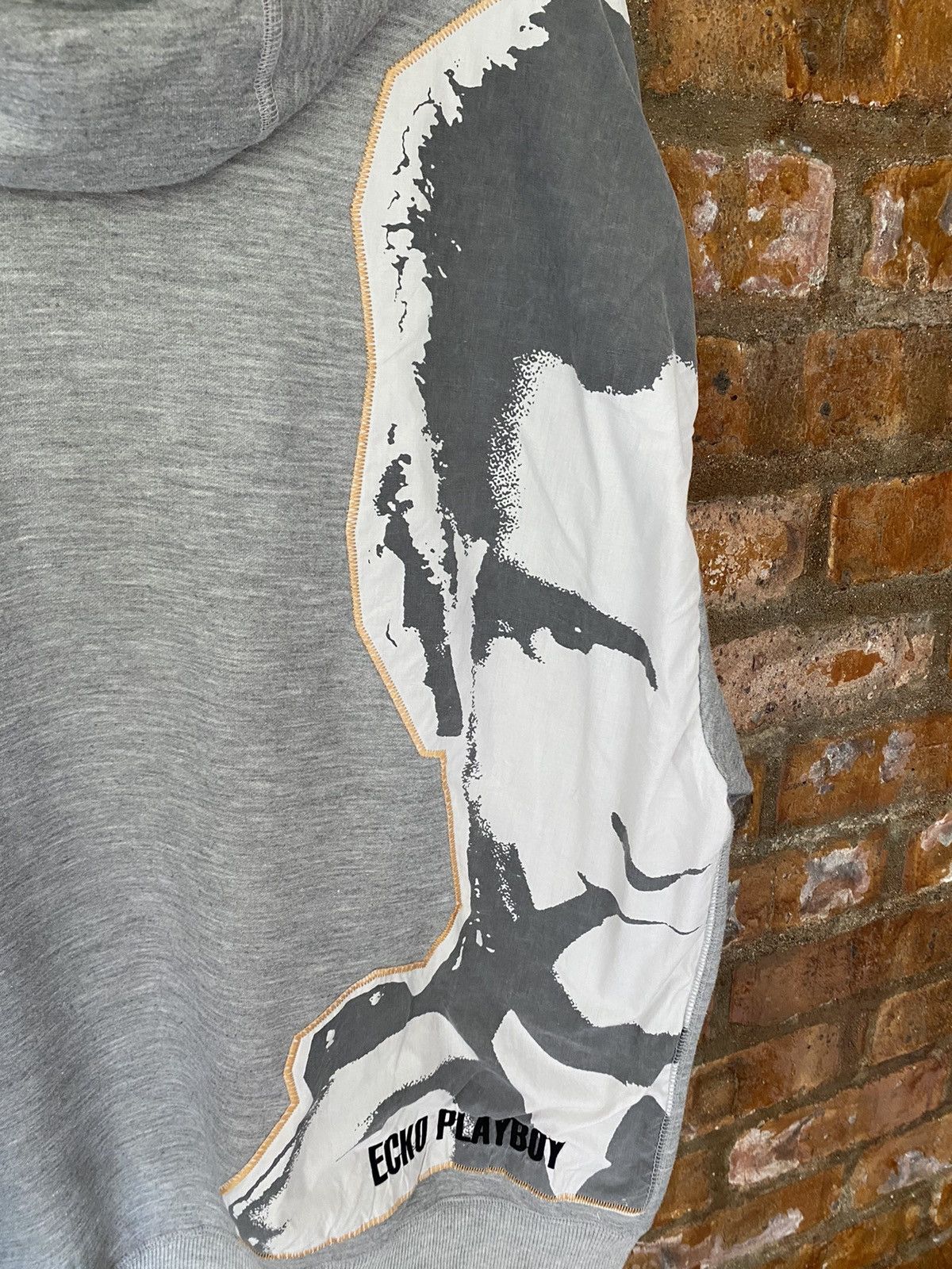 Ecko Unltd. 🔥2000s RARE ECHO x Playboy pin up gril men face hoodie Size US L / EU 52-54 / 3 - 11 Thumbnail