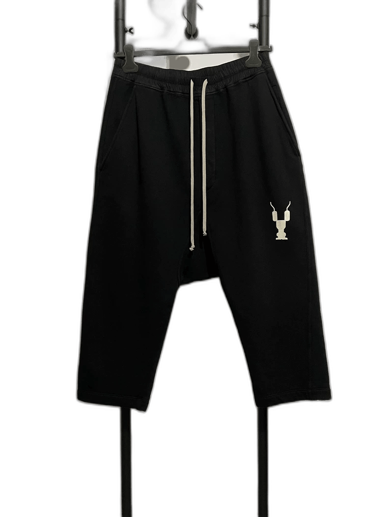 Rick Owens rick owens M size fleece-lined cropped pants Size US 30 / EU 46 - 1 Thumbnail