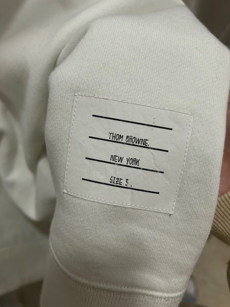 Thom Browne thom browneClassic 5-size four-striped round-neck sweatshir Size US XXL / EU 58 / 5 - 5 Thumbnail