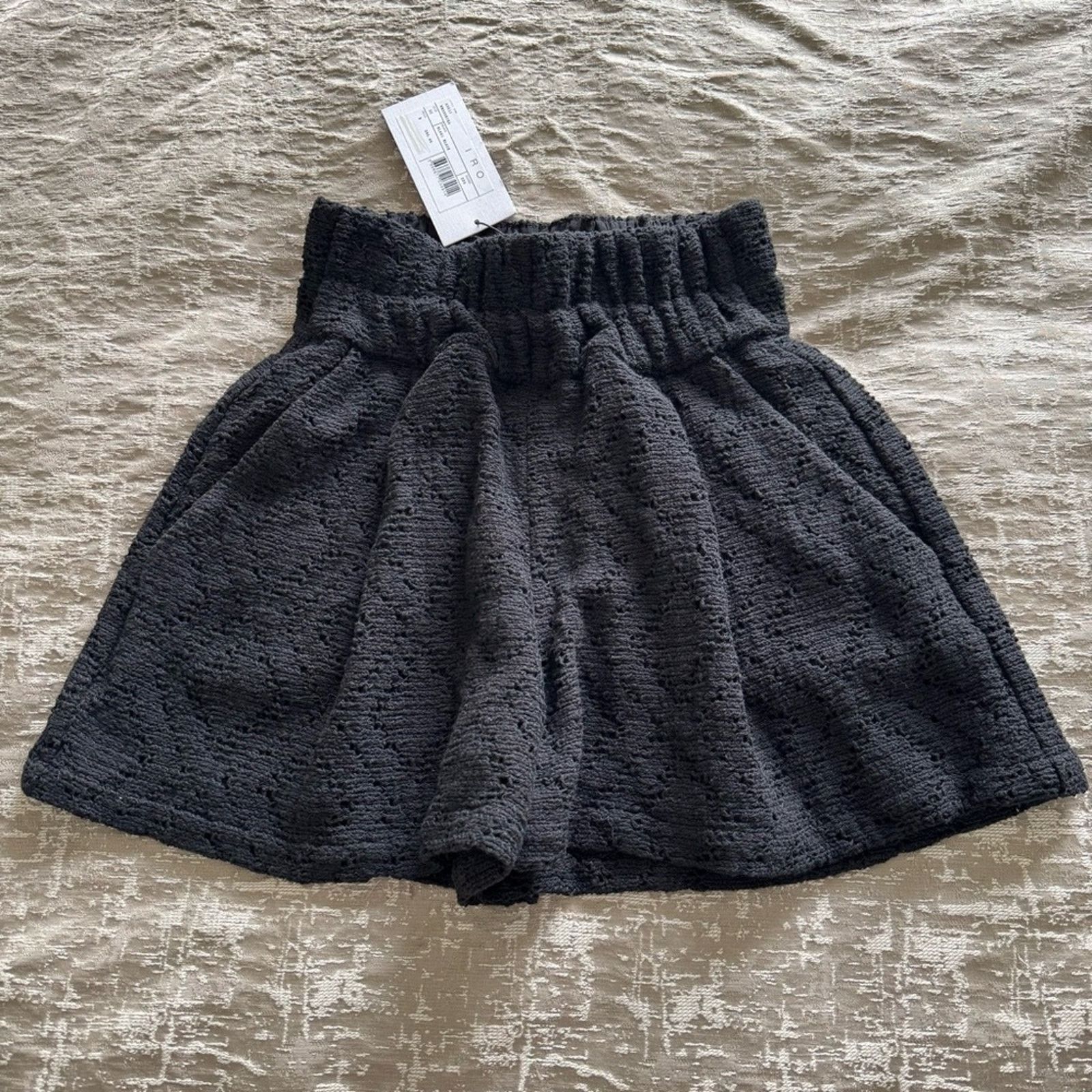 Iro NWT! IRO Black Textured Shorts, Size 32 Size 24" / US 00 / IT 34 - 1 Thumbnail