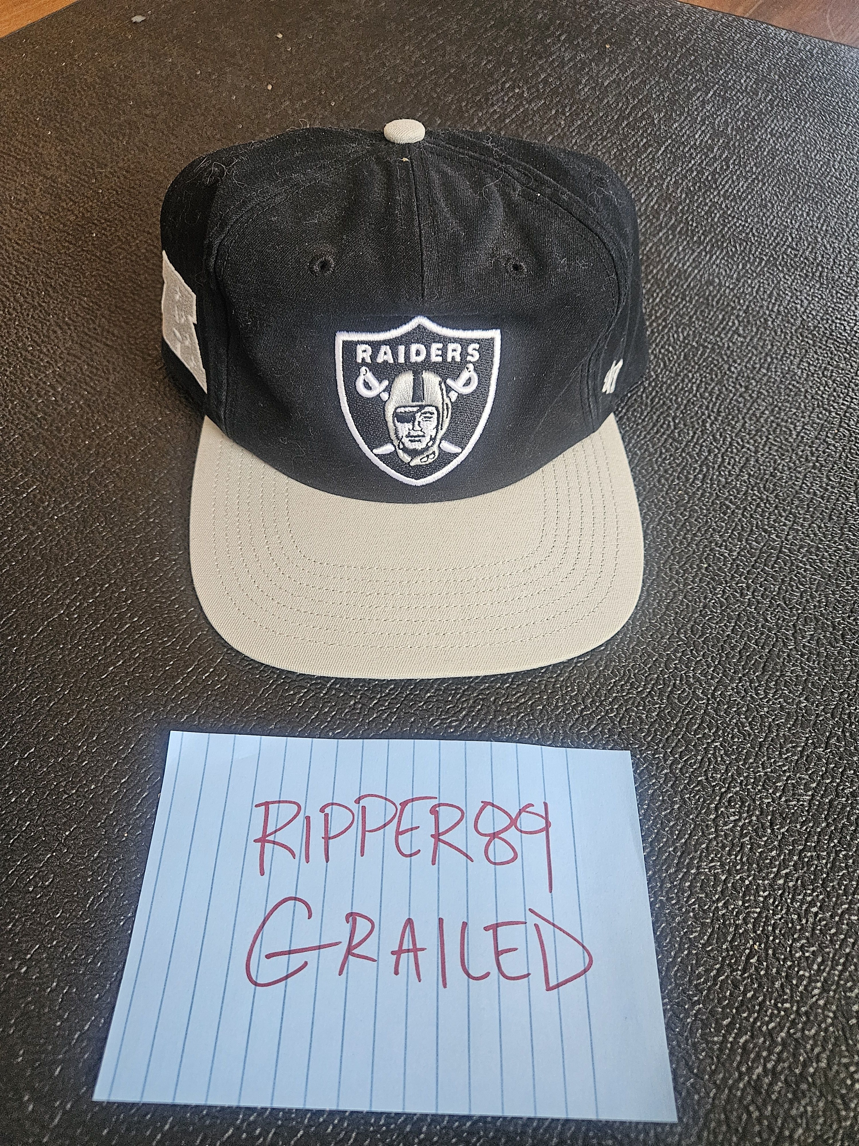 47 Brand × Supreme Supreme x 47 Brand x Raiders 5 Panel Snapback Hat - Black Size ONE SIZE - 1 Thumbnail
