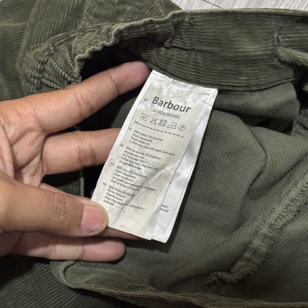Barbour Barbour Green Corduroy Pants Size US 34 / EU 50 - 6 Thumbnail