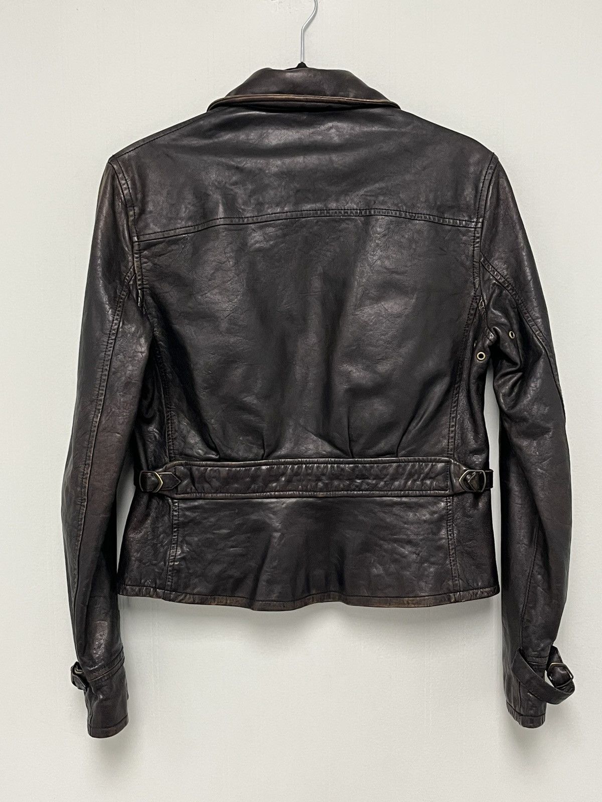 Ralph Lauren Distressed leather jacket. Small Size S / US 4 / IT 40 - 10 Thumbnail