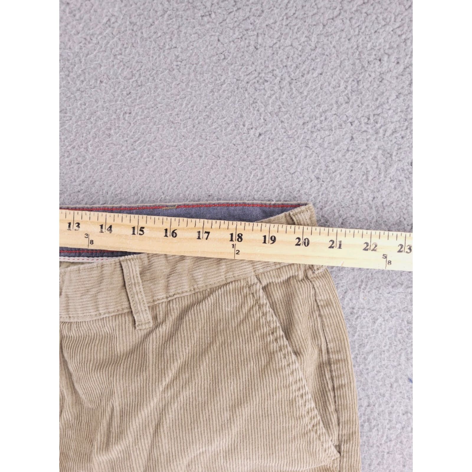 Izod IZOD Pants Mens 40x27 Brown Corduroy Cotton Relaxed Fit Chino Size US 40 / EU 56 - 5 Thumbnail
