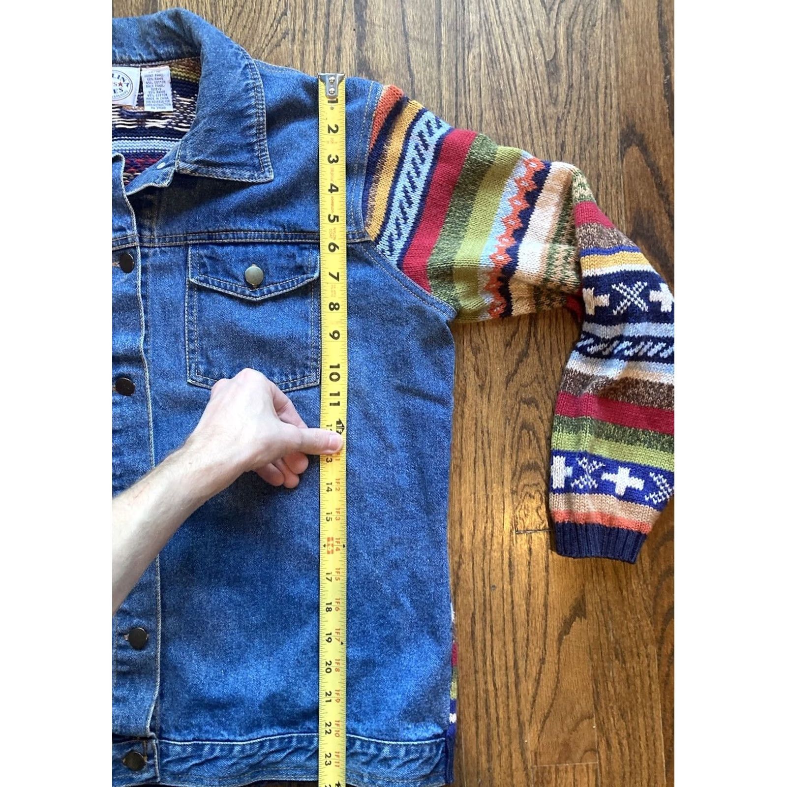 Vintage VINTAGE Carolina Blues Jacket Womens XL 14/16 Denim Knit Sweater Plus Size XL / US 12-14 / IT 48-50 - 6 Thumbnail