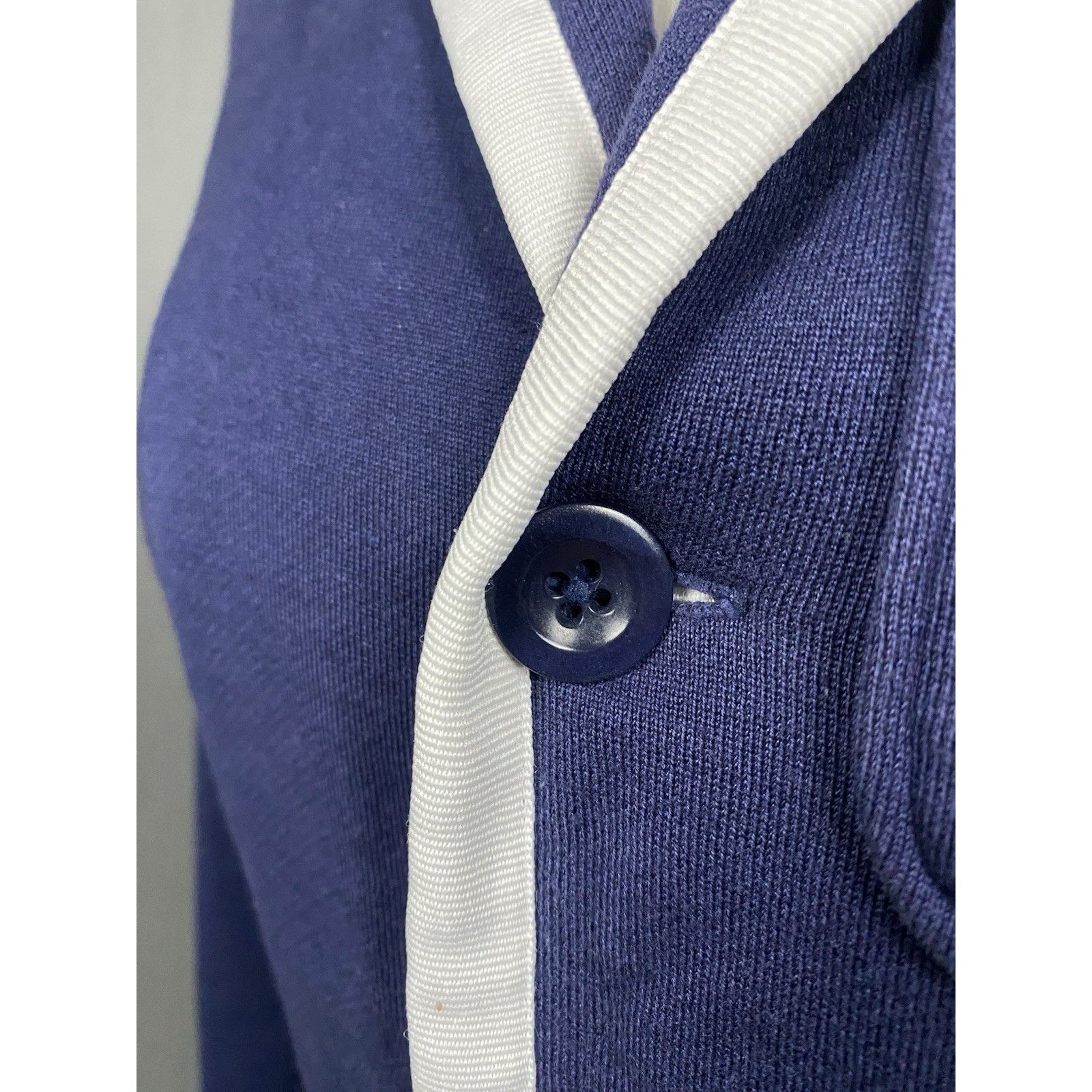 Ralph Lauren Ralph Lauren Contrast Lapel Big Logo Women's Blue Blazer Jac Size M / US 6-8 / IT 42-44 - 9 Thumbnail