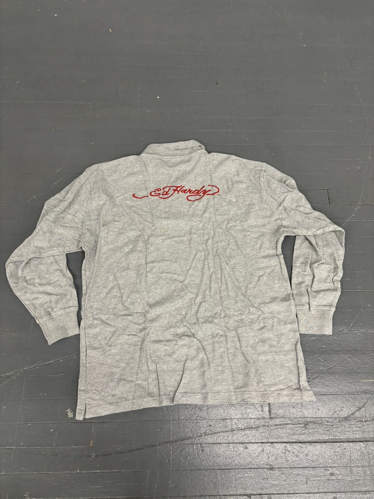 Affliction × Christian Audigier × Ed Hardy Y2K Ed Hardy Polo Longsleeve shirt Size US XXL / EU 58 / 5 - 2 Thumbnail