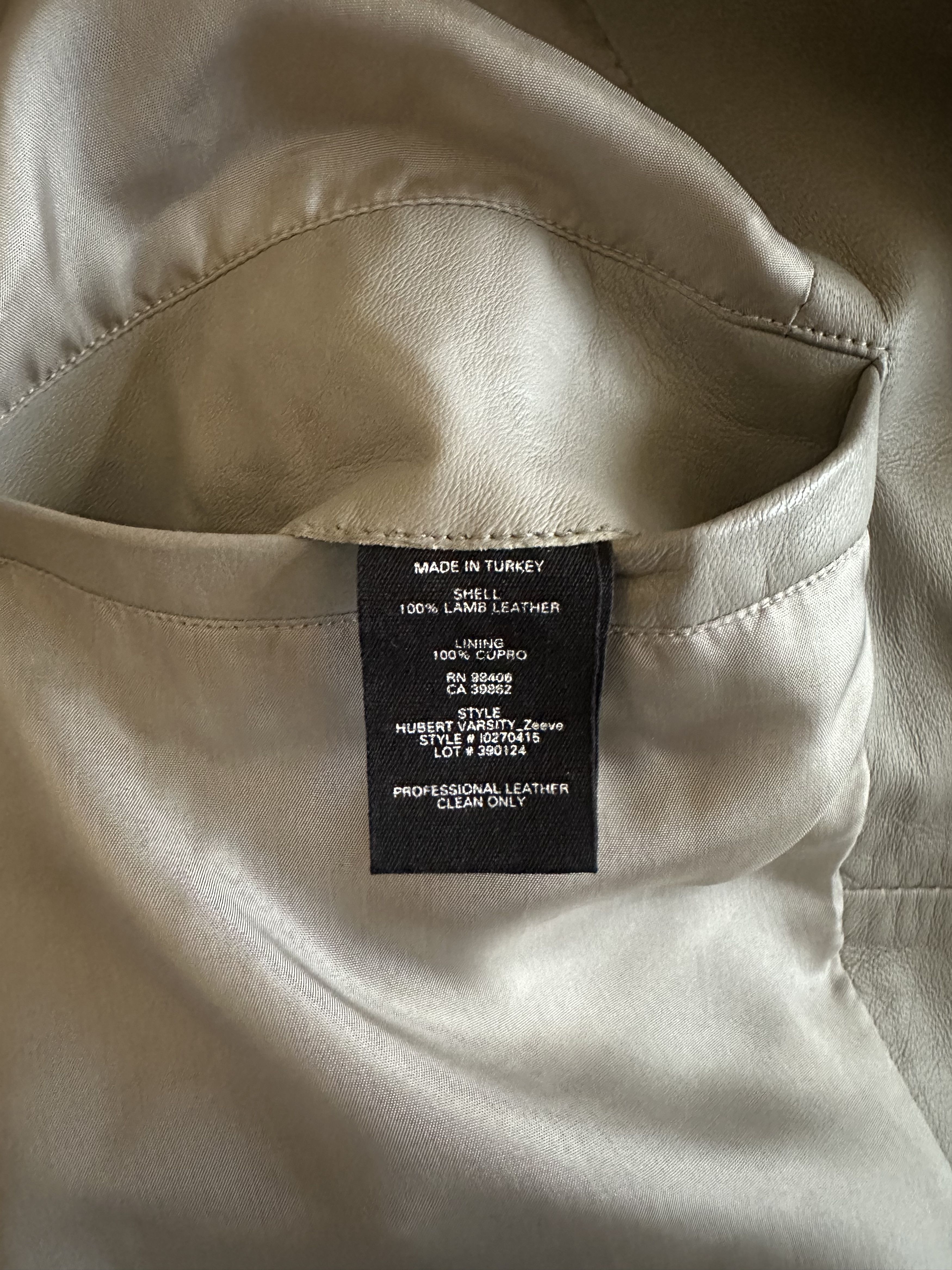 Theory Varsity Bomber Leather Jacket Size US XS / EU 42 / 0 - 14 Thumbnail