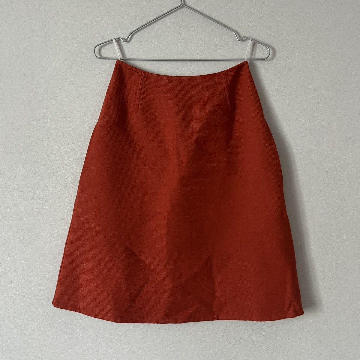 Vintage Celine Modele Depose Skirt 34 Fleece Wool