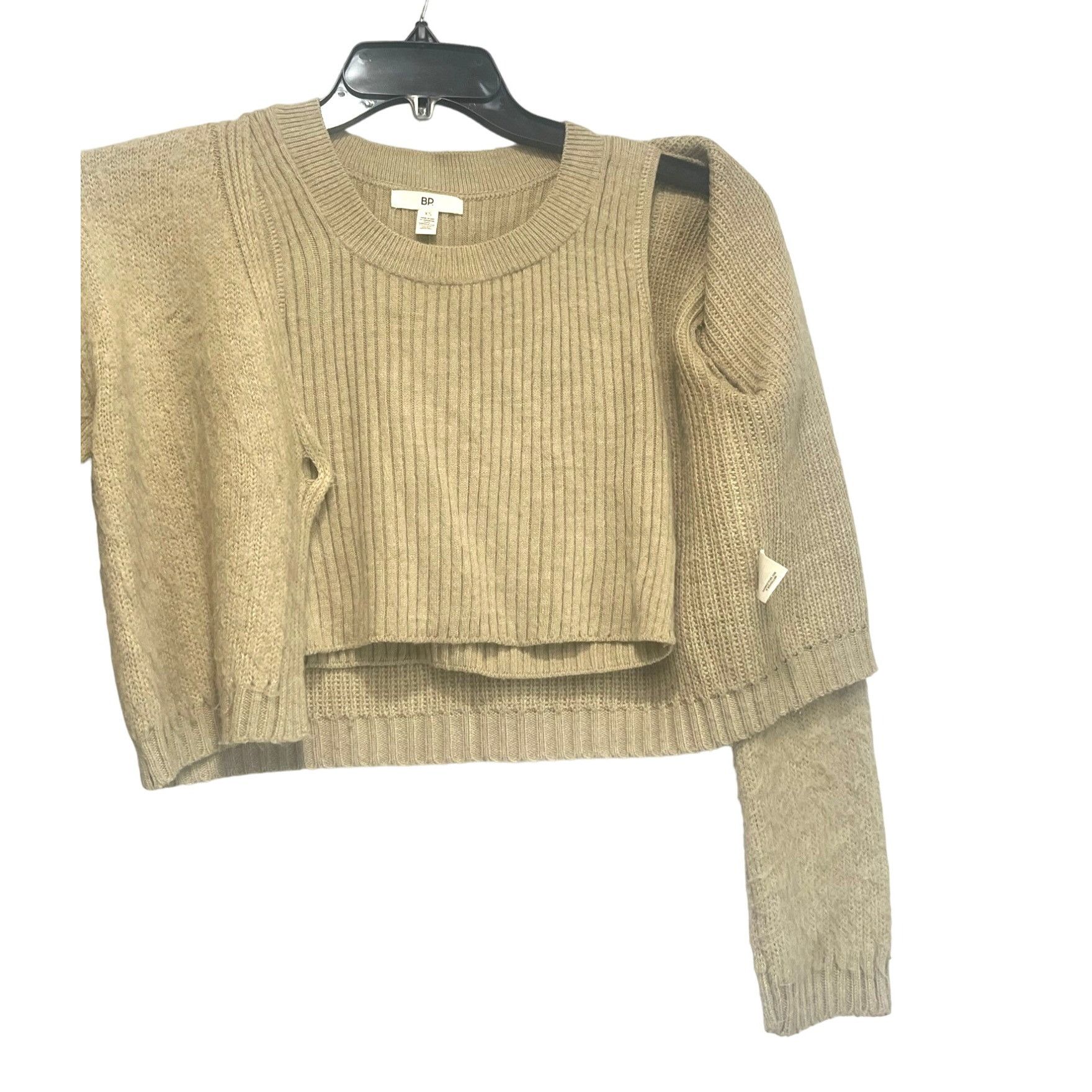 BP. Bp Junior’s Tank/Cardigan Combo, Natural, Sz. XS Size XS / US 0-2 / IT 36-38 - 1 Thumbnail