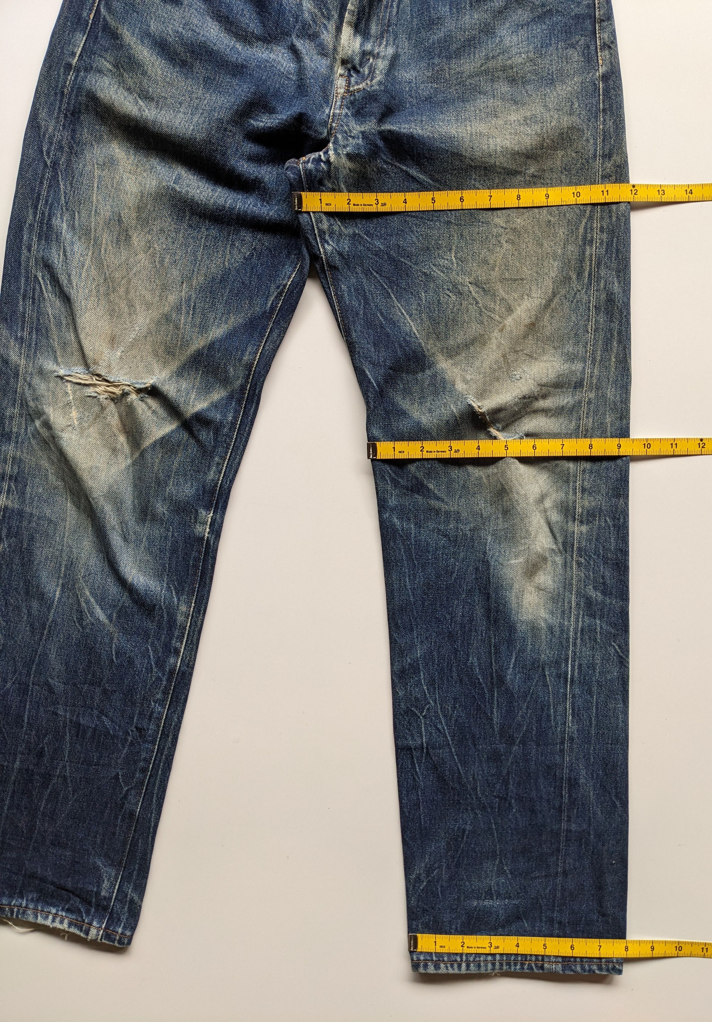 LVC × Levi's × Vintage Vintage Levi's LVC Big E selvedge distressed jeans Size US 32 / EU 48 - 14 Thumbnail