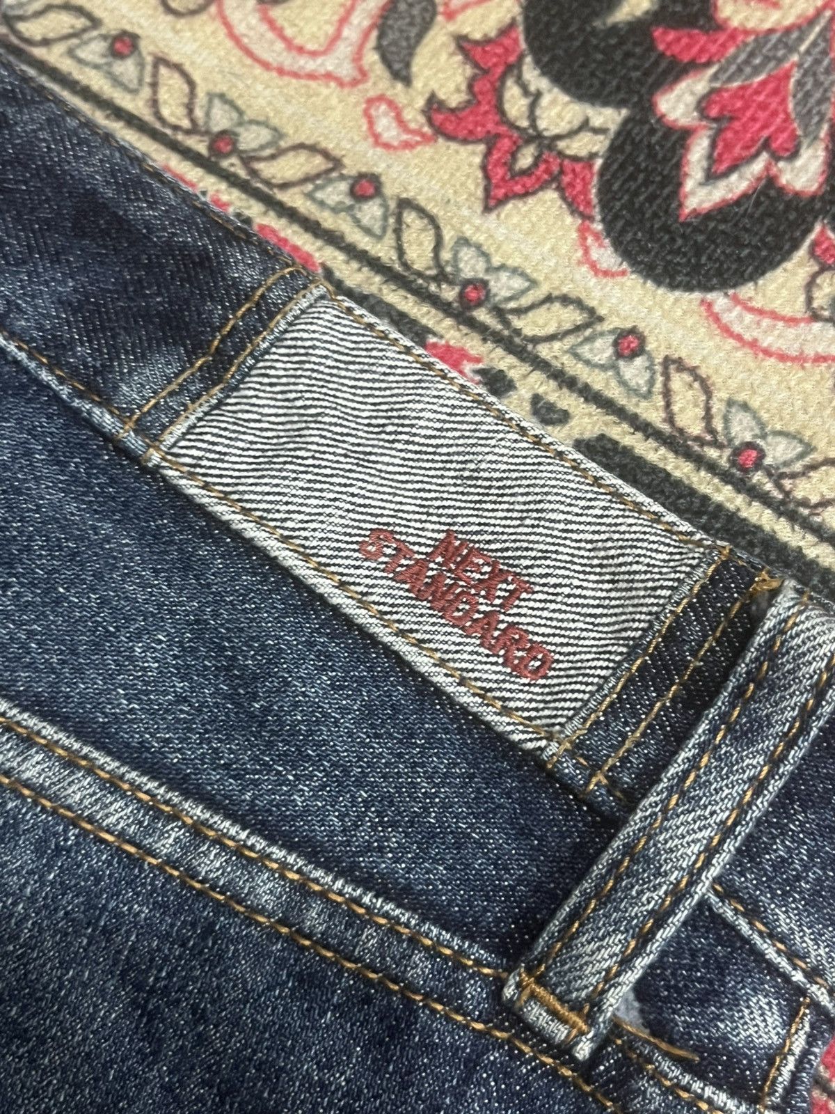 NEXT Vintage Next Standard Blue Faded Washed Loose Fit Jeans Size US 32 / EU 48 - 8 Thumbnail
