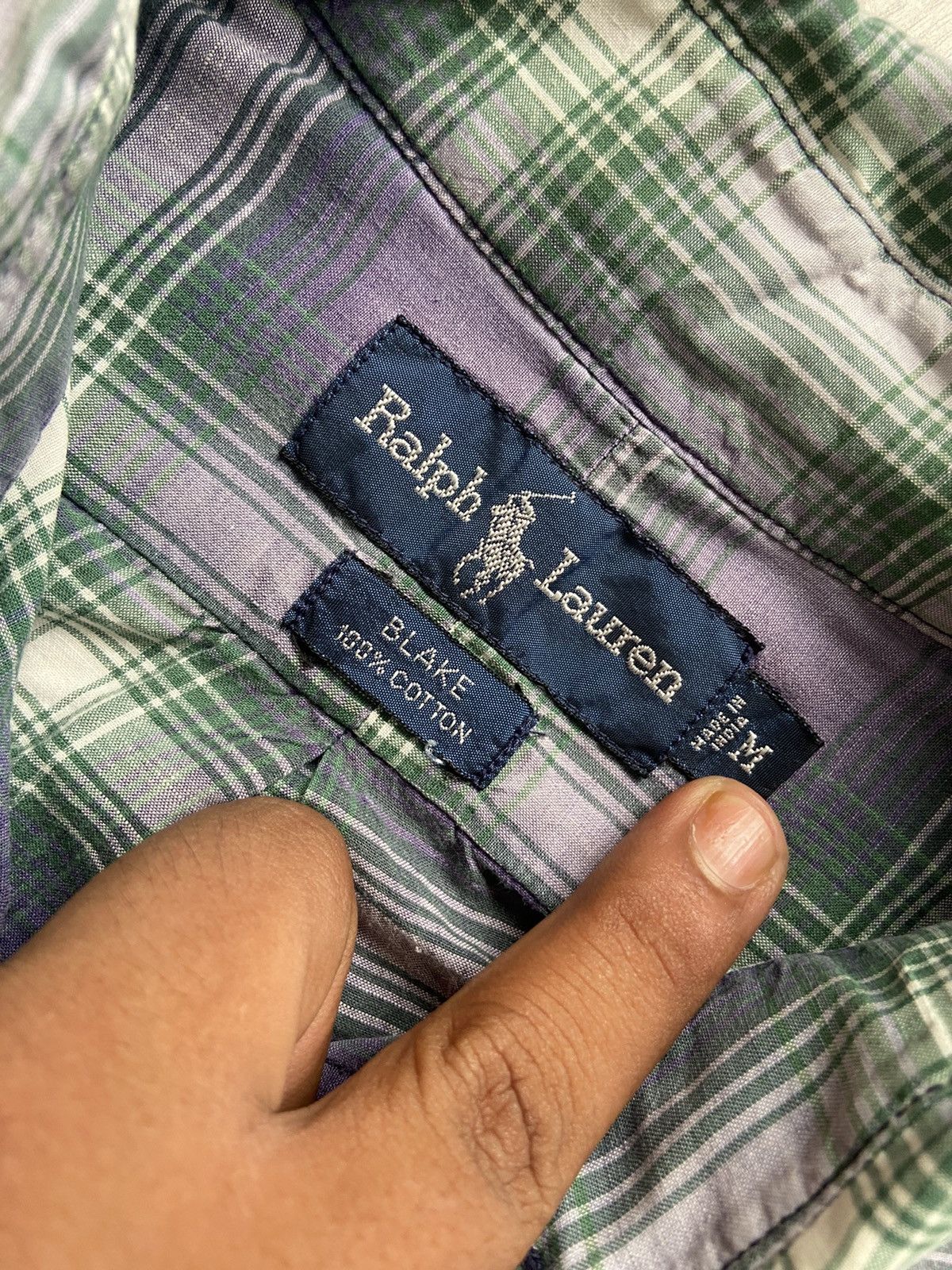 Polo Ralph Lauren Vintage 90’s Polo Ralph Lauren Small Pony Blake Plaid Shirt Size US M / EU 48-50 / 2 - 3 Thumbnail