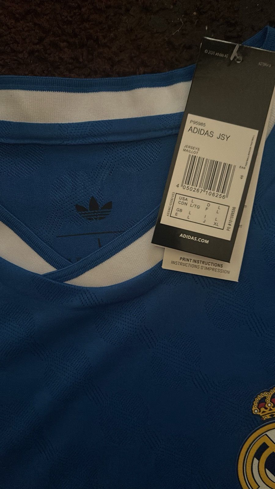 Adidas Real Madrid 2025/26 third kit Mbappé Size US L / EU 52-54 / 3 - 4 Thumbnail