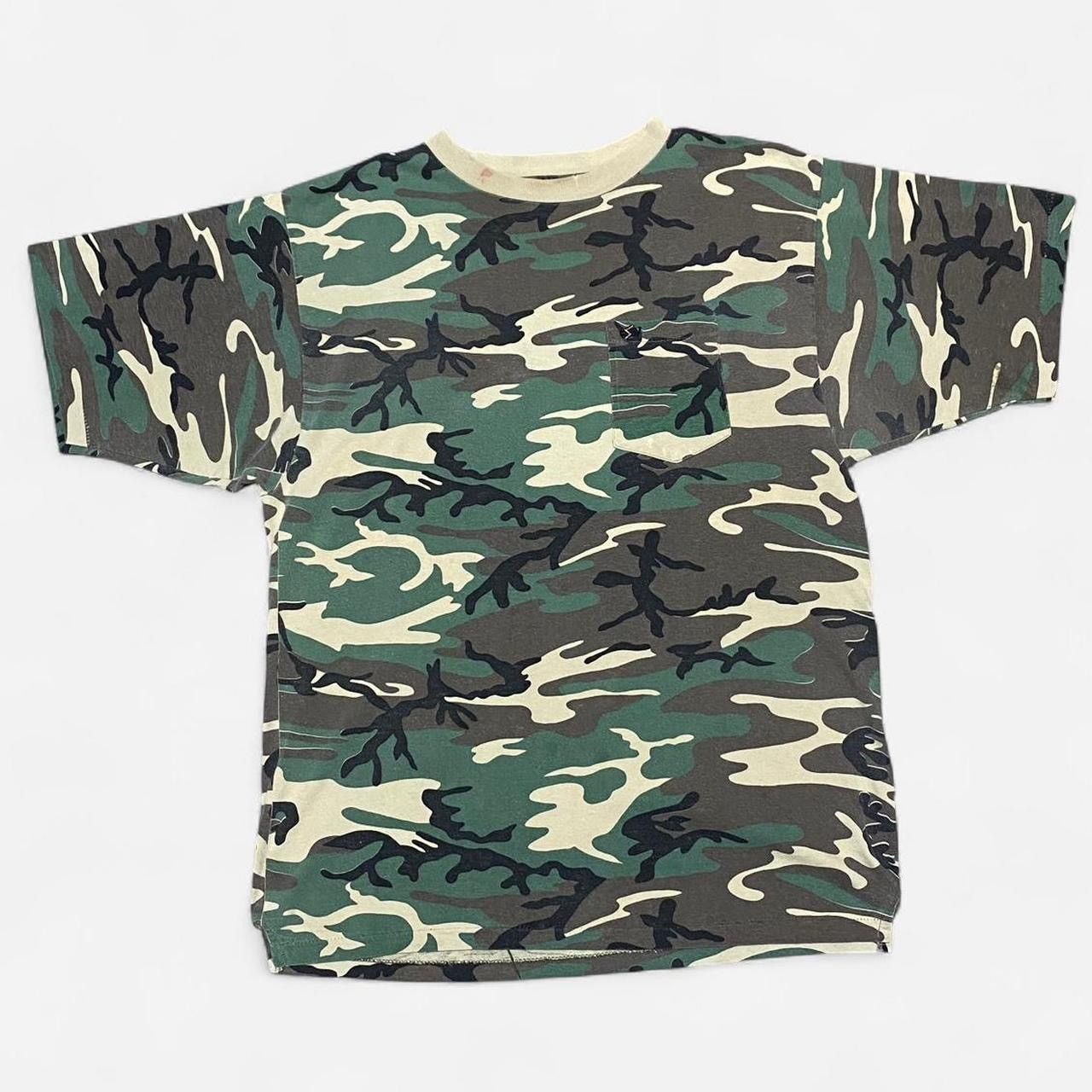 Sasquatchfabrix Vintage 90s single stitch Sasquatch classic camo Tshirt Size US XL / EU 56 / 4 - 1 Thumbnail