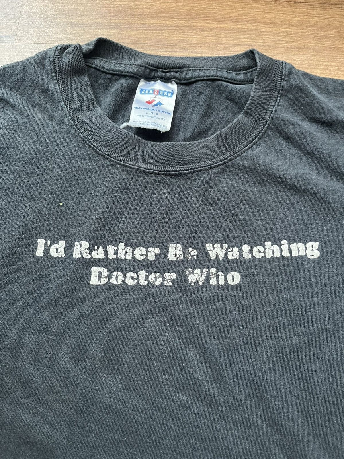 Vintage I rather be watching dr.who Size US L / EU 52-54 / 3 - 2 Thumbnail