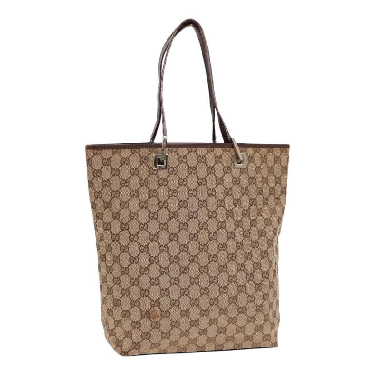 Gucci Gg Canvas Beige Canvas Tote Bag (Pre-Owned) Size ONE SIZE - 1 Thumbnail