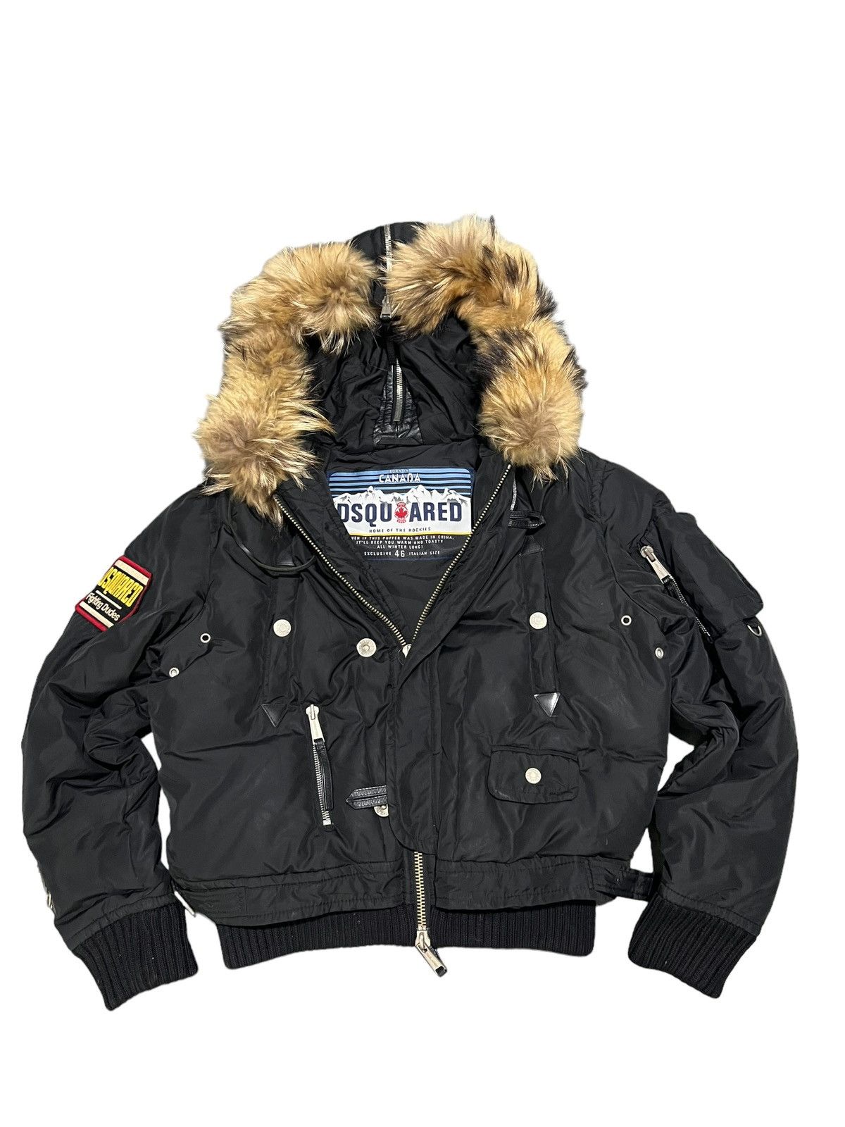 image of Archival Clothing x Beauty Beast 2007 Dsquared2 Fighting Dudes Down Runway Jacket in Black (Size Me