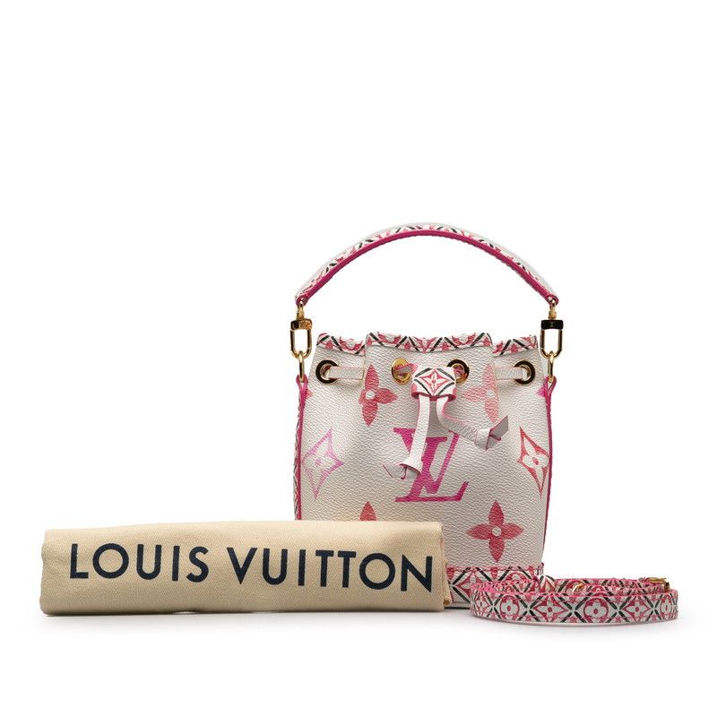 image of Louis Vuitton Monogram Giant By The Pool Nano Noe Nm in White, Women's
