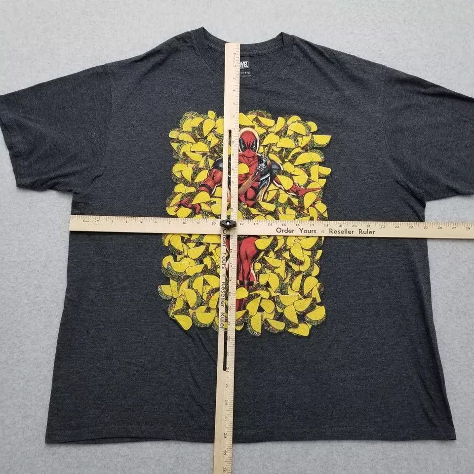 Other Deadpool Shirt Mens 2XL Gray Short Sleeve Tacos Marvel Size US XXL / EU 58 / 5 - 7 Thumbnail