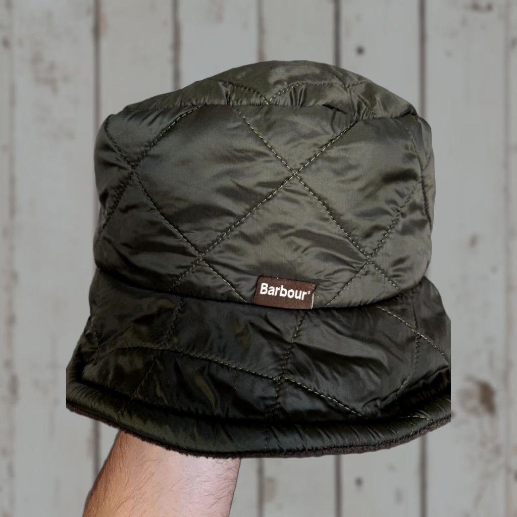 Barbour VINTAGE Barbour Bucket Hat Men OS Green Retro Y2K Size ONE SIZE - 1 Thumbnail