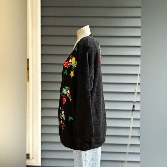 Quacker Factory Vintage Quacker Factory Holiday Christmas Cardigan Sweater Size L / US 10 / IT 46 - 5 Thumbnail