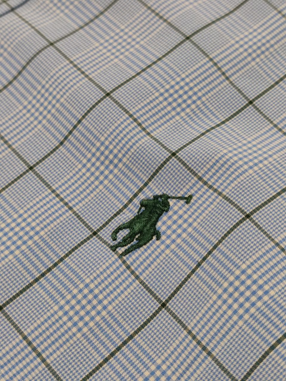 Polo Ralph Lauren × Ralph Lauren × Vintage Vintage Polo Ralph Lauren Custom Fit striped plaid Shirt Size US L / EU 52-54 / 3 - 7 Thumbnail