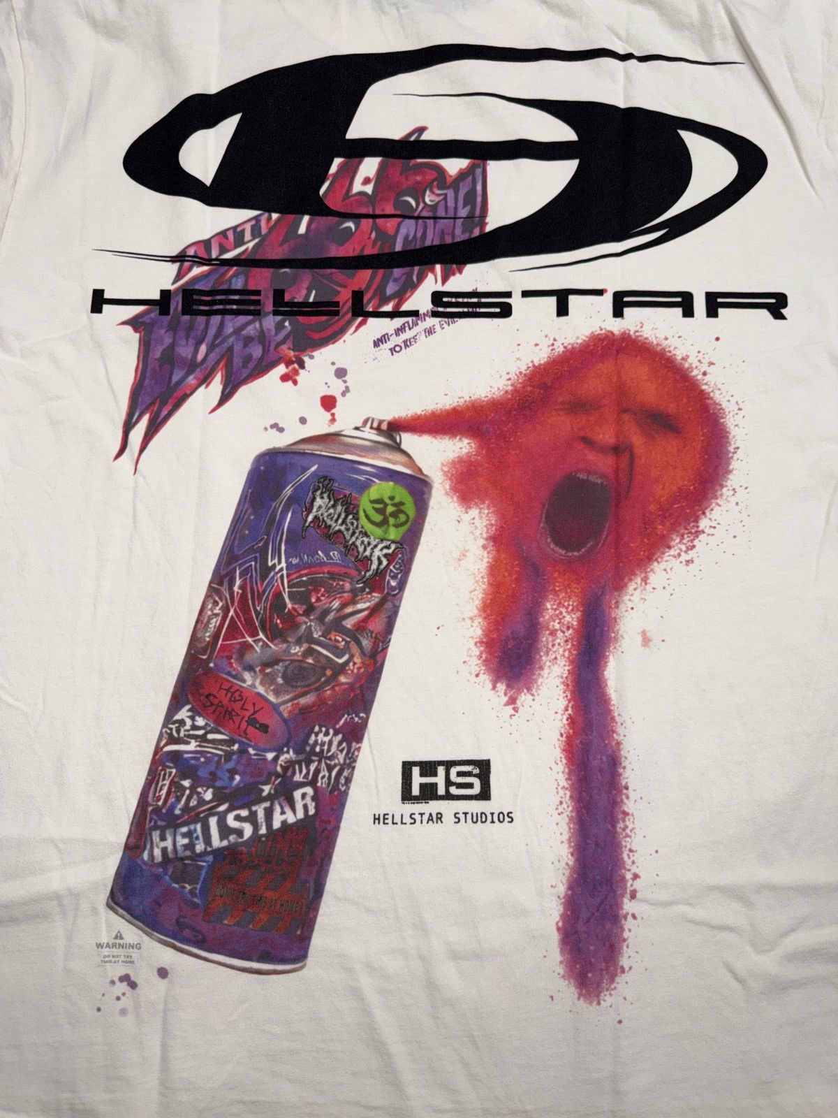 HELLSTAR Hellstar Spray Paint Kid T-shirt Size US XL / EU 56 / 4 - 4 Thumbnail
