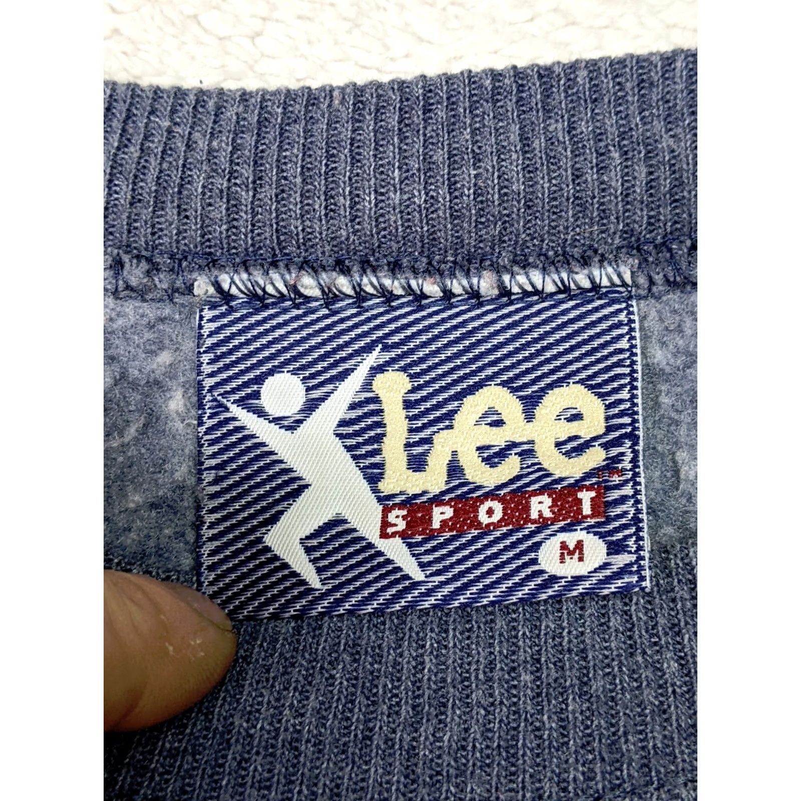 Lee VINTAGE Lee Sport Womens M Blue Heather Sweater Crew Neck Long Sleeve USA Made Size M / US 6-8 / IT 42-44 - 5 Thumbnail