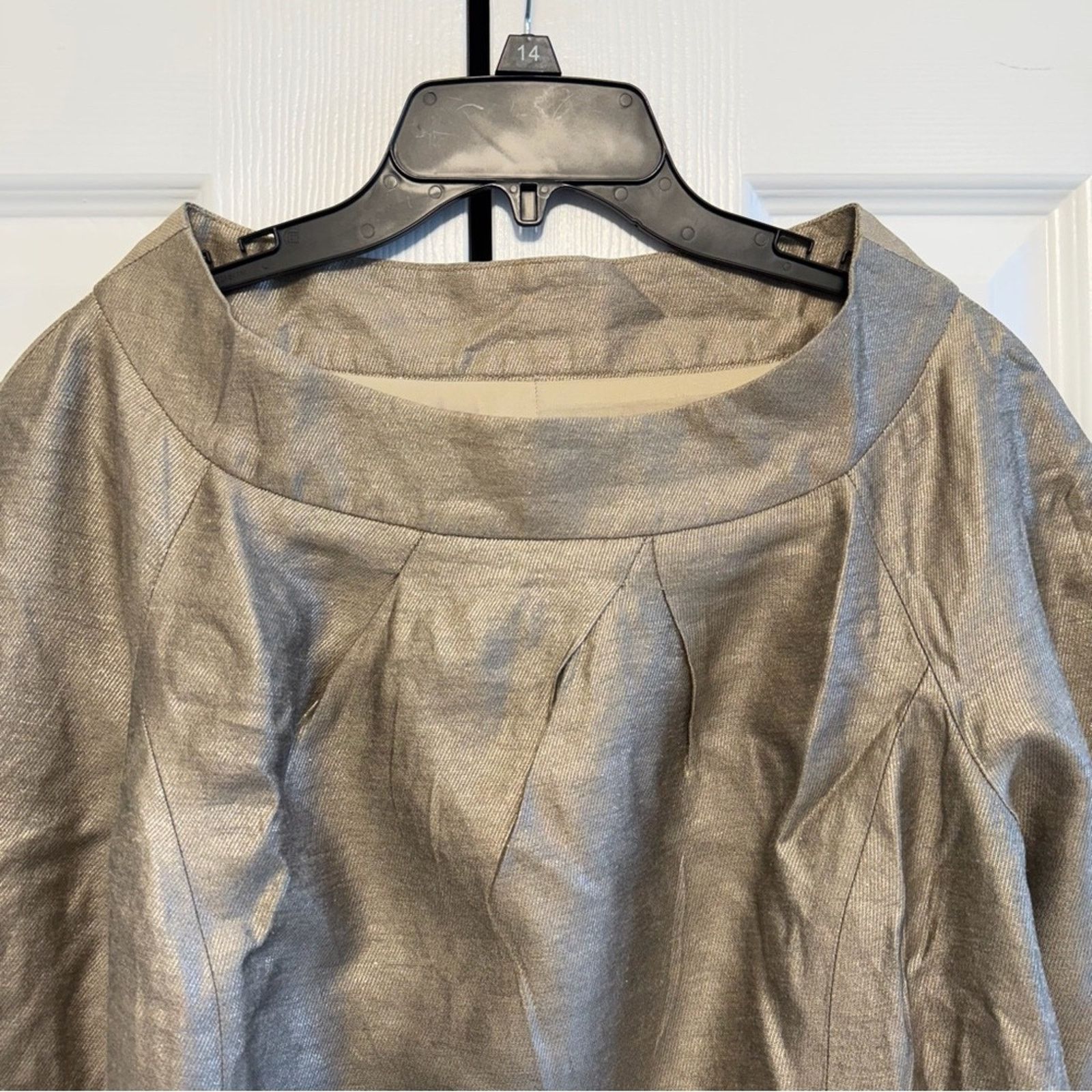 La Fam Amsterdam PAUW Amsterdam Shimmering Tan Top, Size 4 Size S / US 4 / IT 40 - 3 Thumbnail