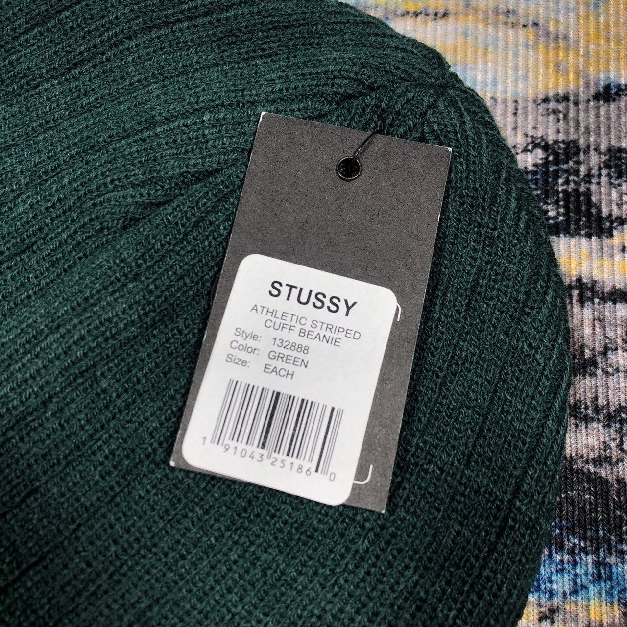 Stussy × Vintage Stussy Athletic Striped Cuff Beanie Size ONE SIZE - 6 Thumbnail