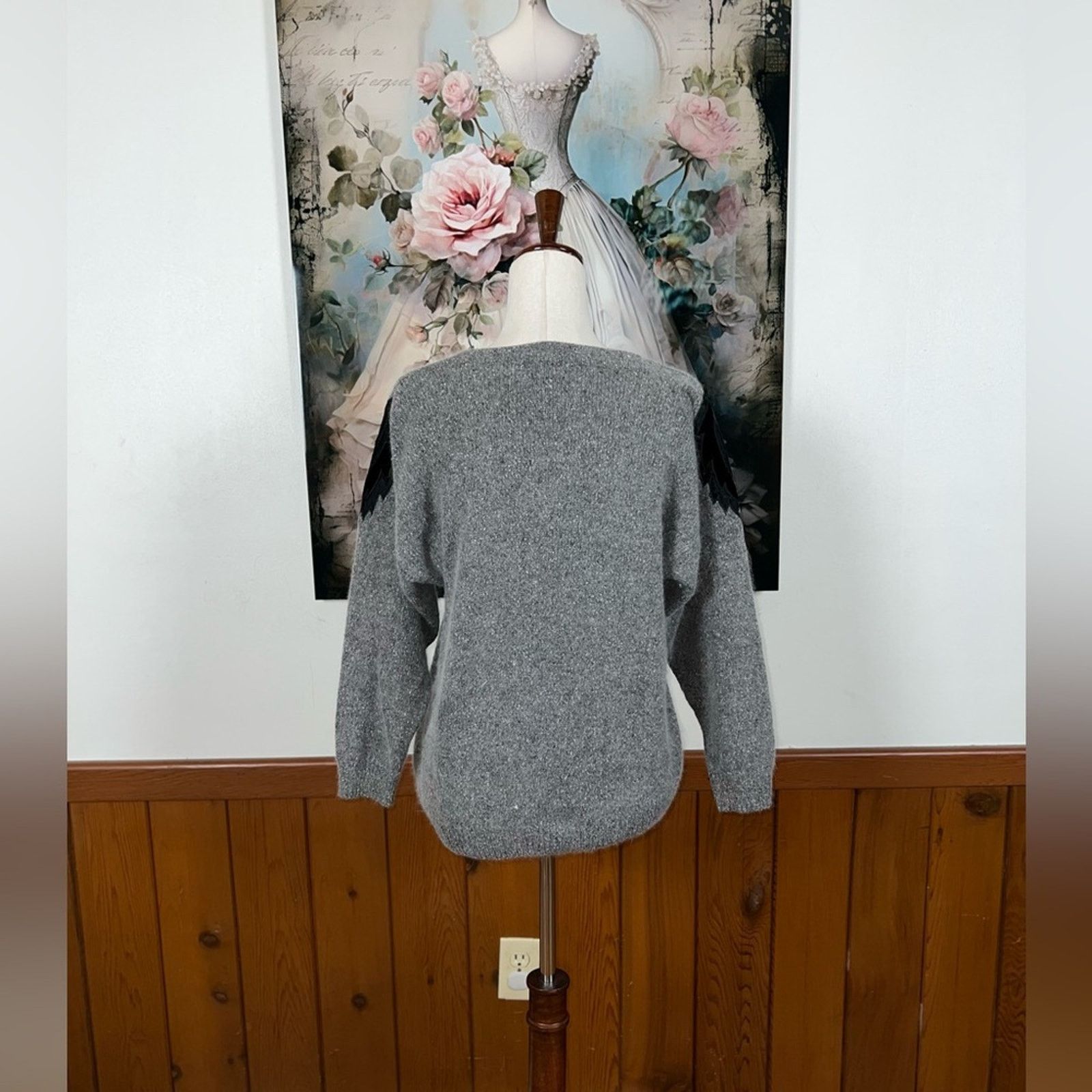 Other Gorgeous Vintage 90s Private Party Angora Sweater! Size L / US 10 / IT 46 - 5 Thumbnail