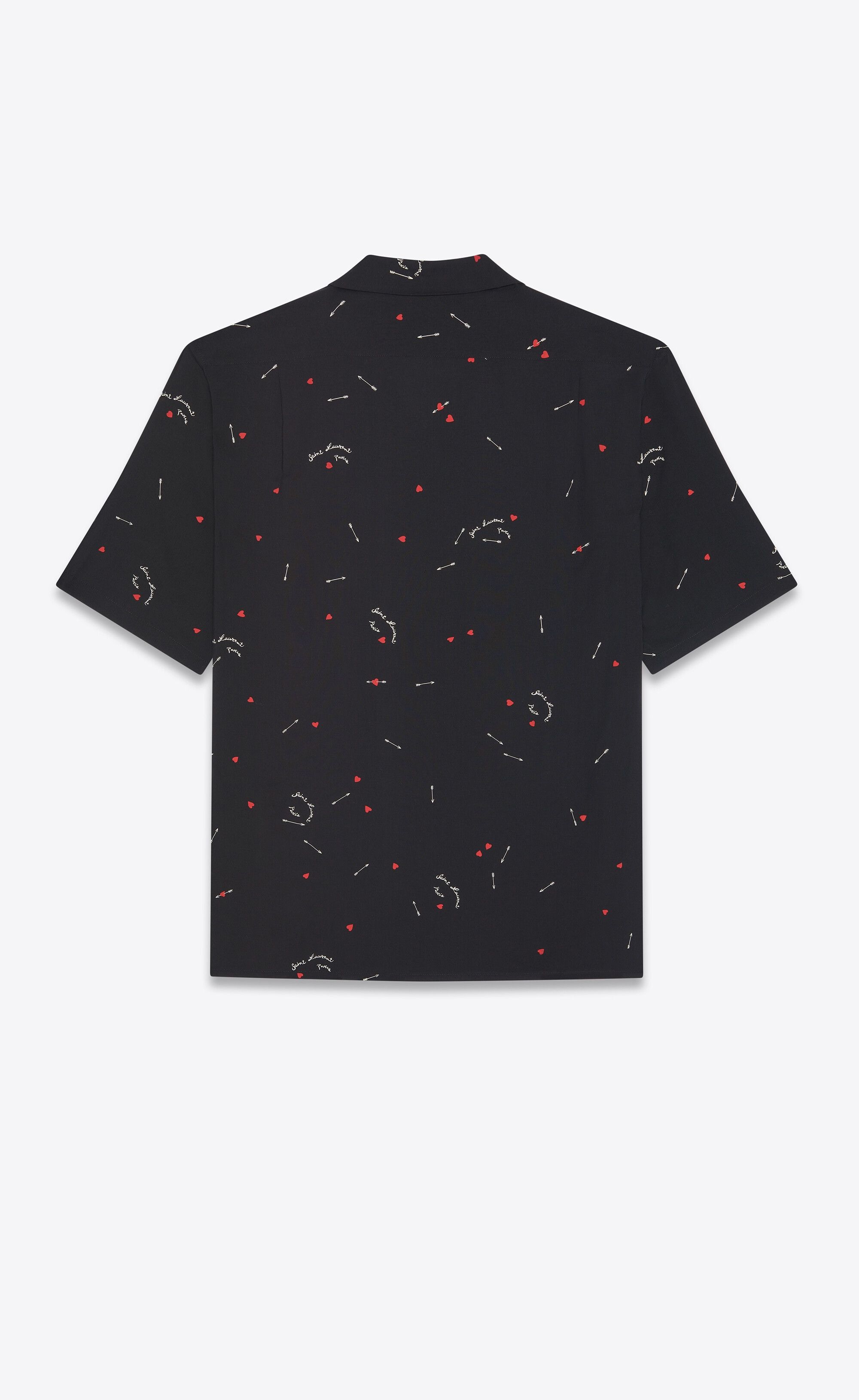 Saint Laurent Paris o1s1wg110225 531956 Shark-Collar Shirt Cupid Print Size US S / EU 44-46 / 1 - 3 Thumbnail