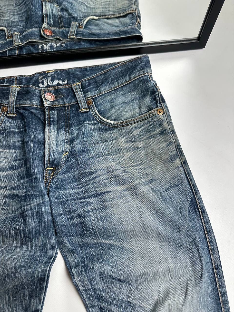 If Six Was Nine 2000s Edwin Blue Trip Japan Washed Faded Jeans🔥 Size US 31 - 11 Thumbnail