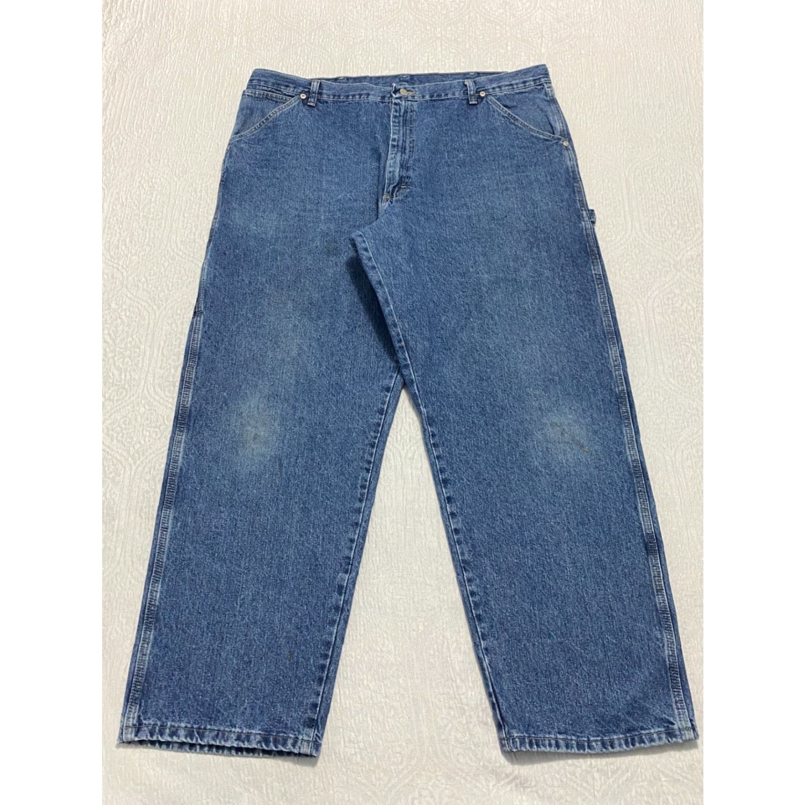 Wrangler VINTAGE Wrangler Hero Carpenter Jeans Mens Size 40x30 Blue Straight Wide-Leg Size US 40 / EU 56 - 2 Thumbnail