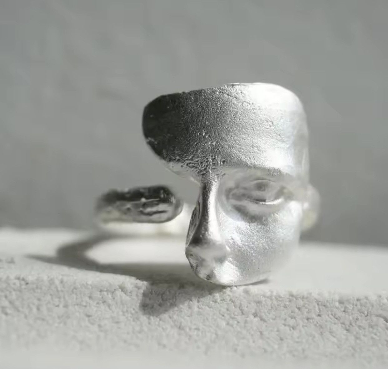 Jewelry × Vintage Creative Mystical Masked Faces Ring Size ONE SIZE - 1 Thumbnail