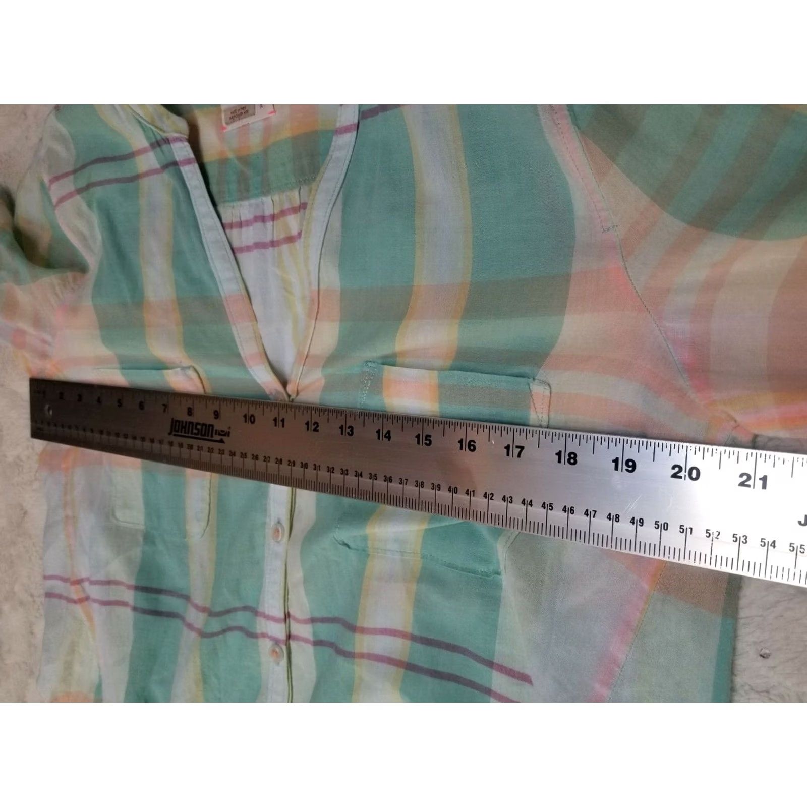 Anthropologie Anthropologie Holding Horses Women Plaid Button Down Shirt Sz 10 Roll-Tab Sleeve Size L / US 10 / IT 46 - 6 Thumbnail