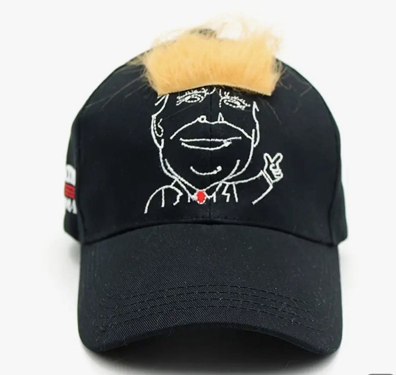 Other New President Donald Trump Hair 2024 MAGA Cap Hat Unisex Size ONE SIZE - 2 Thumbnail