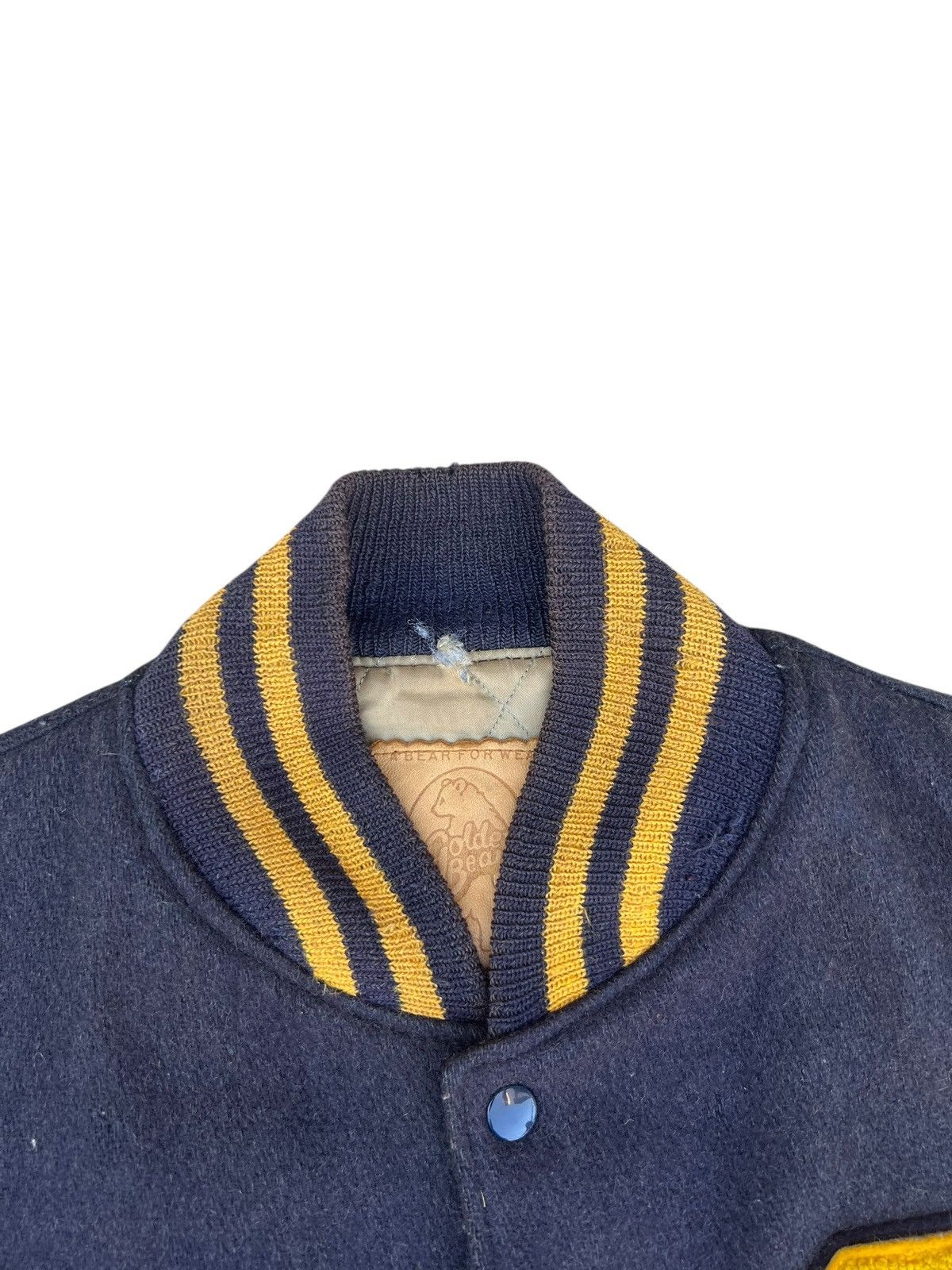 Golden Bear 70s Golden Bear Distressed Bomber Varsity Jacket Size US L / EU 52-54 / 3 - 6 Thumbnail