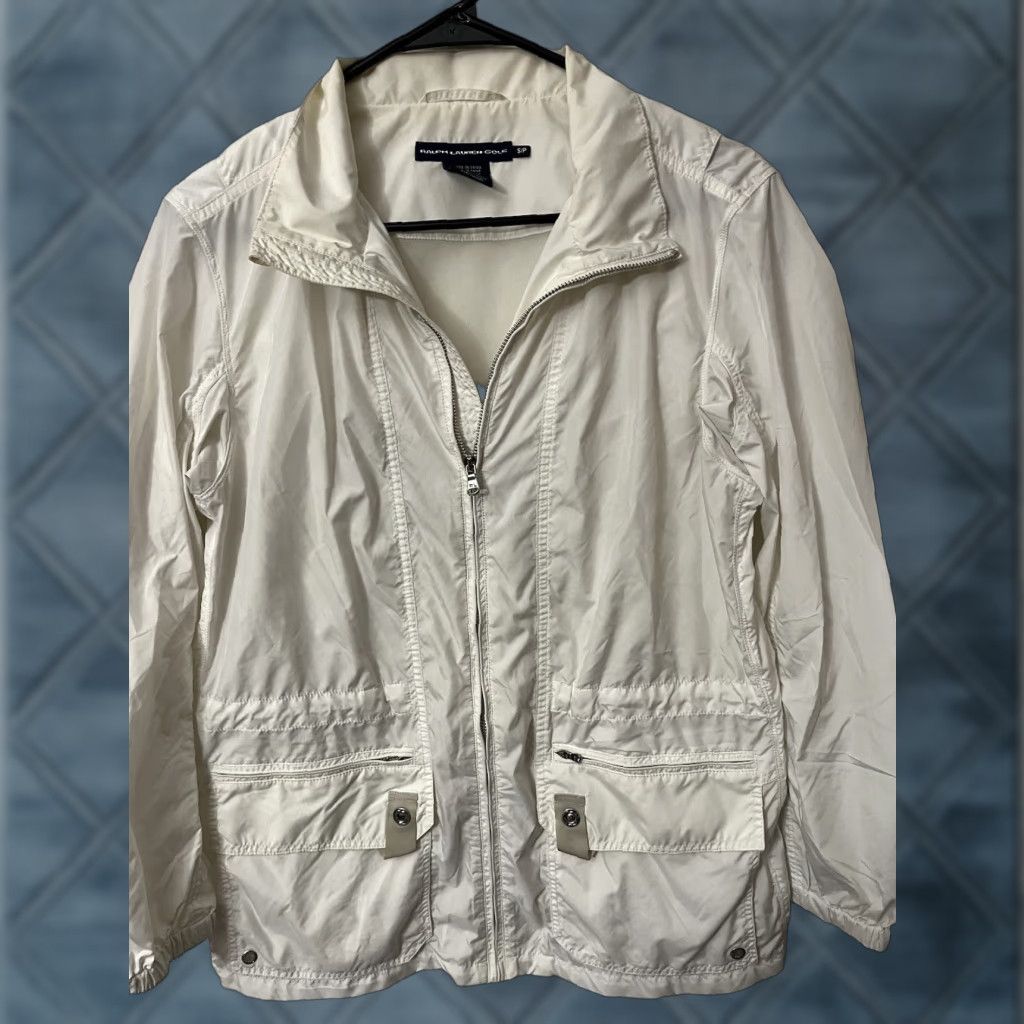 Ralph Lauren RALPH LAUREN Women's Golf Jacket Size Small White Lightweight Full Zip Long Sleeve Size S / US 4 / IT 40 - 1 Thumbnail
